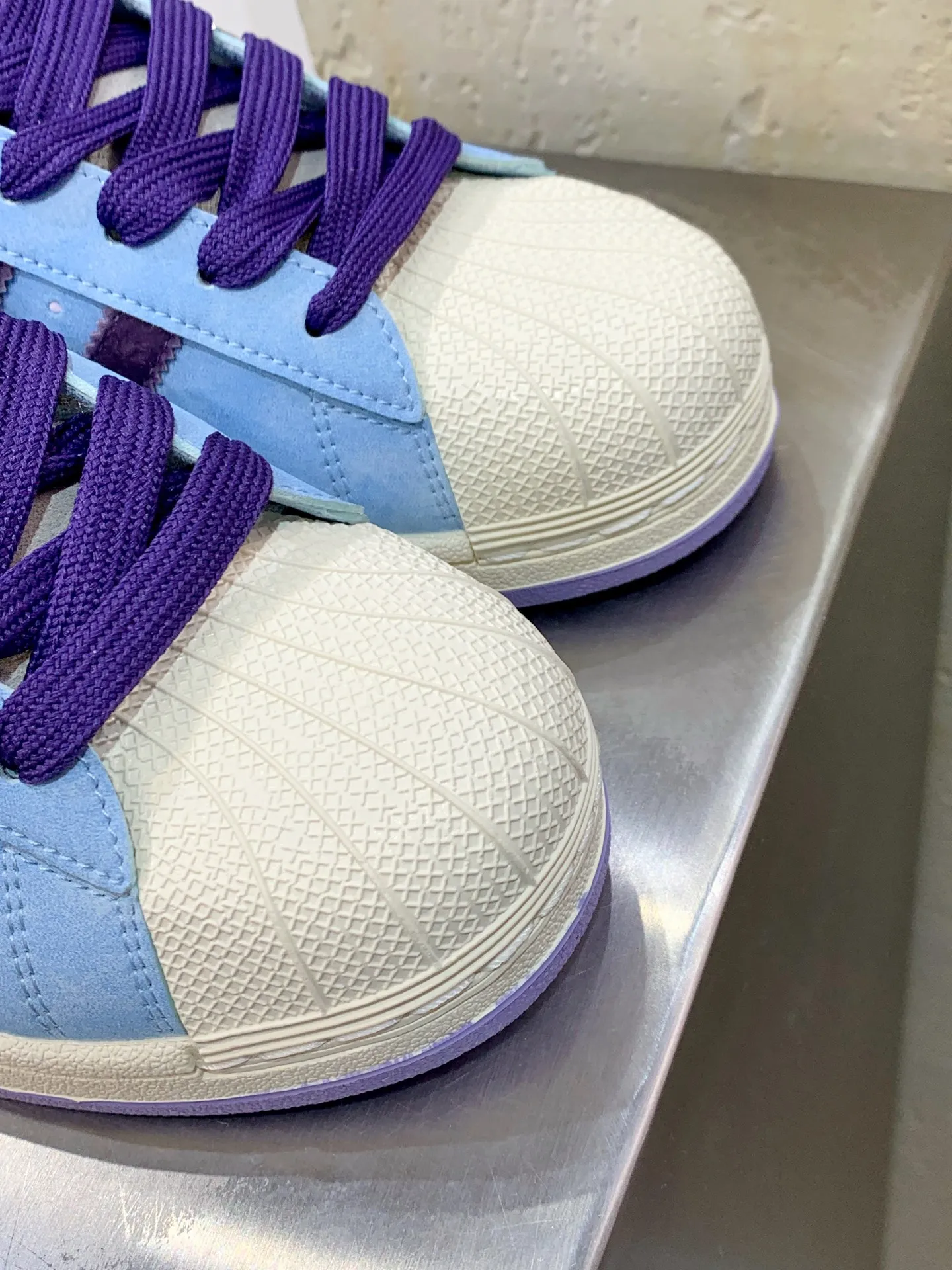 Adidas Originals Superstar Blue Purple Replica Shoes – Adidas Replica Sneakers Timeless 522