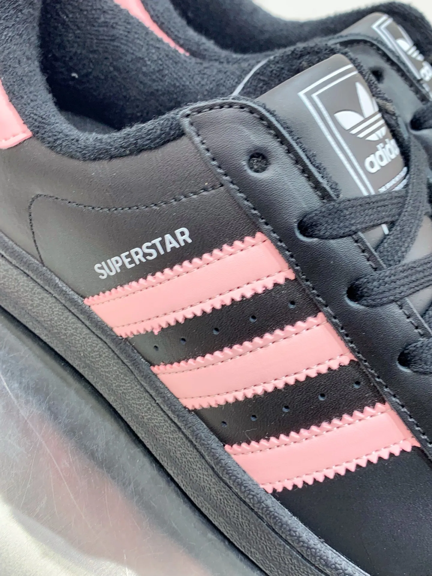 Adidas Originals Superstar Core Black Pink Rep Shoes – Replica Adidas Edition EasyCare 550