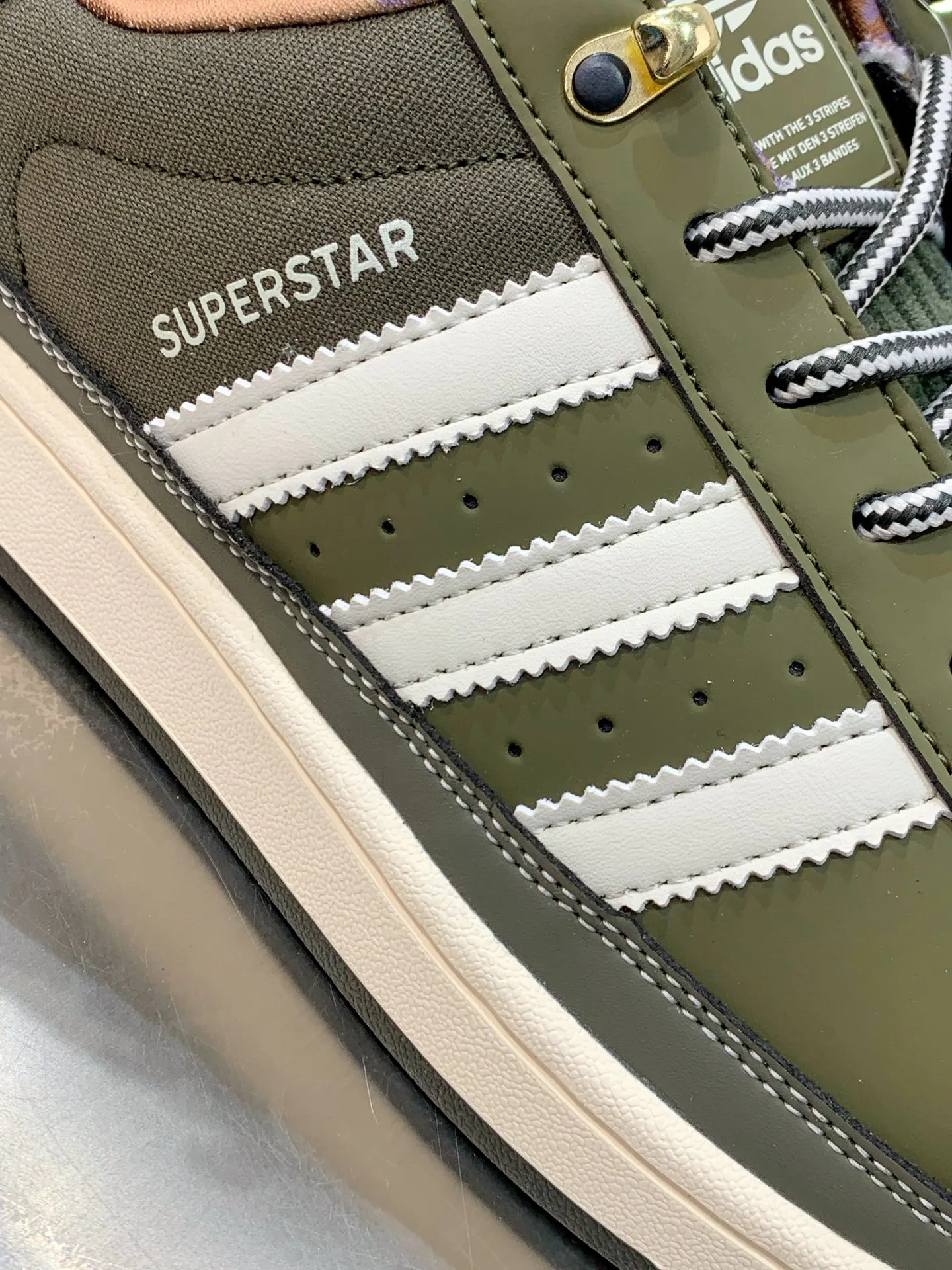 Adidas Originals Superstar Green Shell Toe Replica Shoes Refined 525