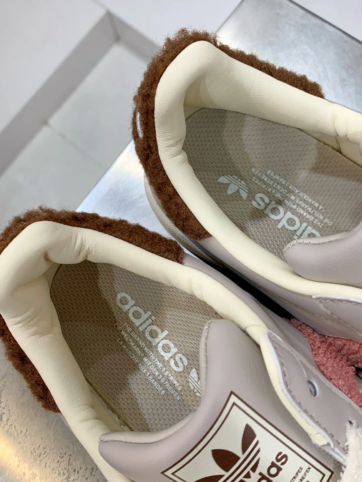 Adidas Originals Superstar Grey Pink Replica Shoes Contemporary 539