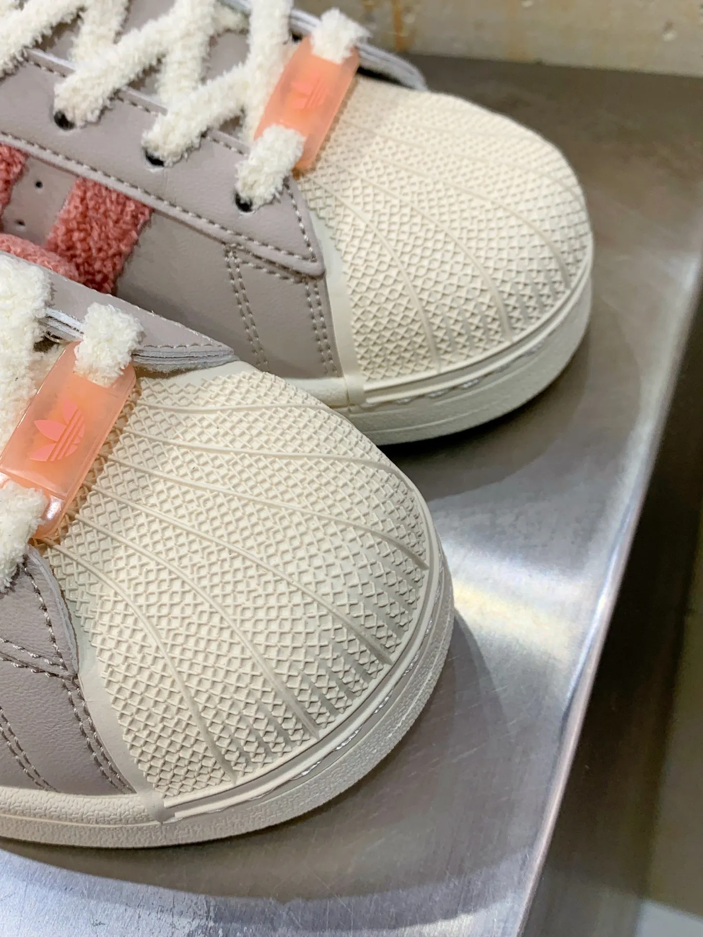 Adidas Originals Superstar Grey Pink Replica Shoes Contemporary 539