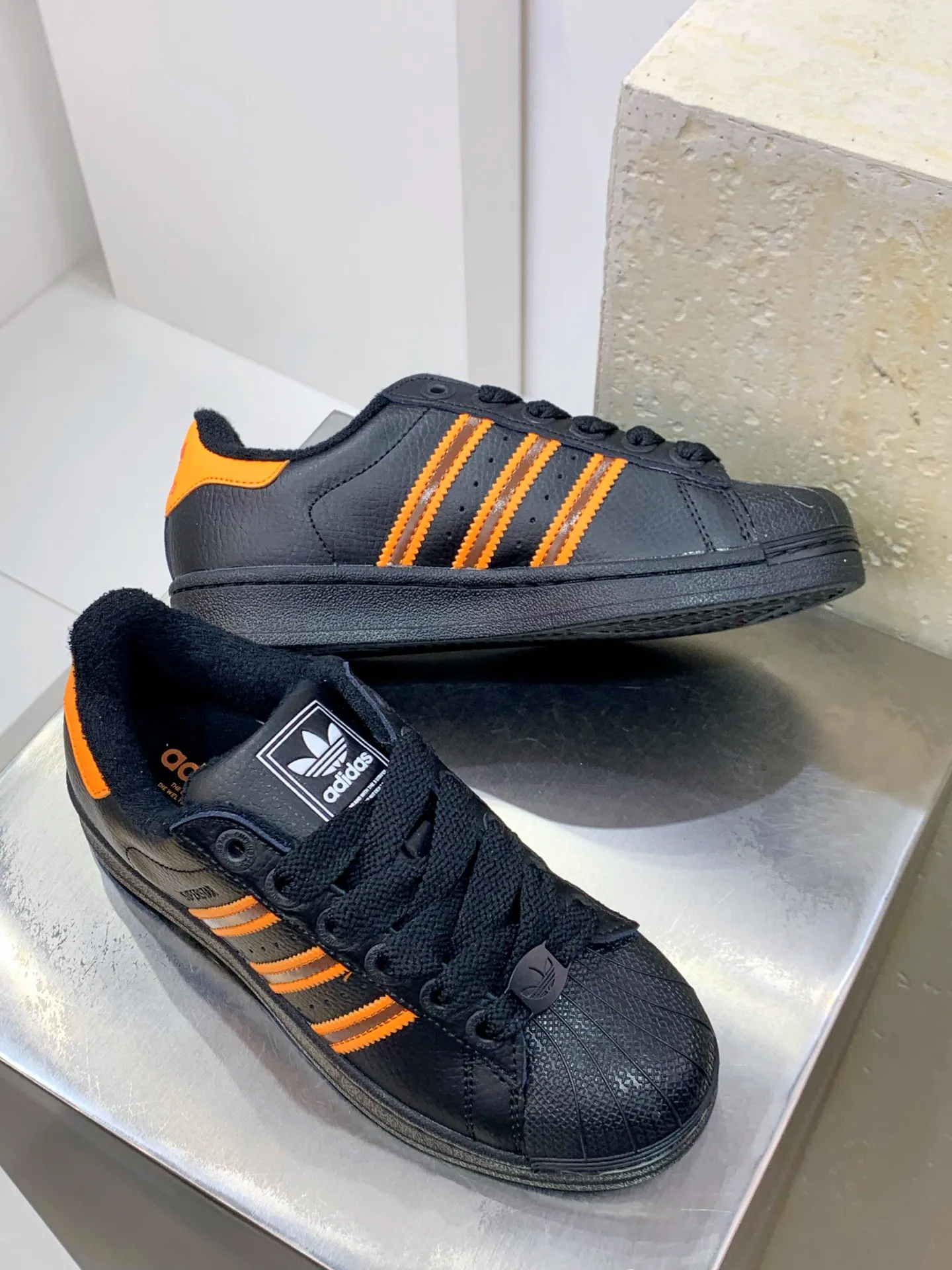 Adidas Originals Superstar II Black Orange Replica Shoes –  Rep Sneakers Flexible 542