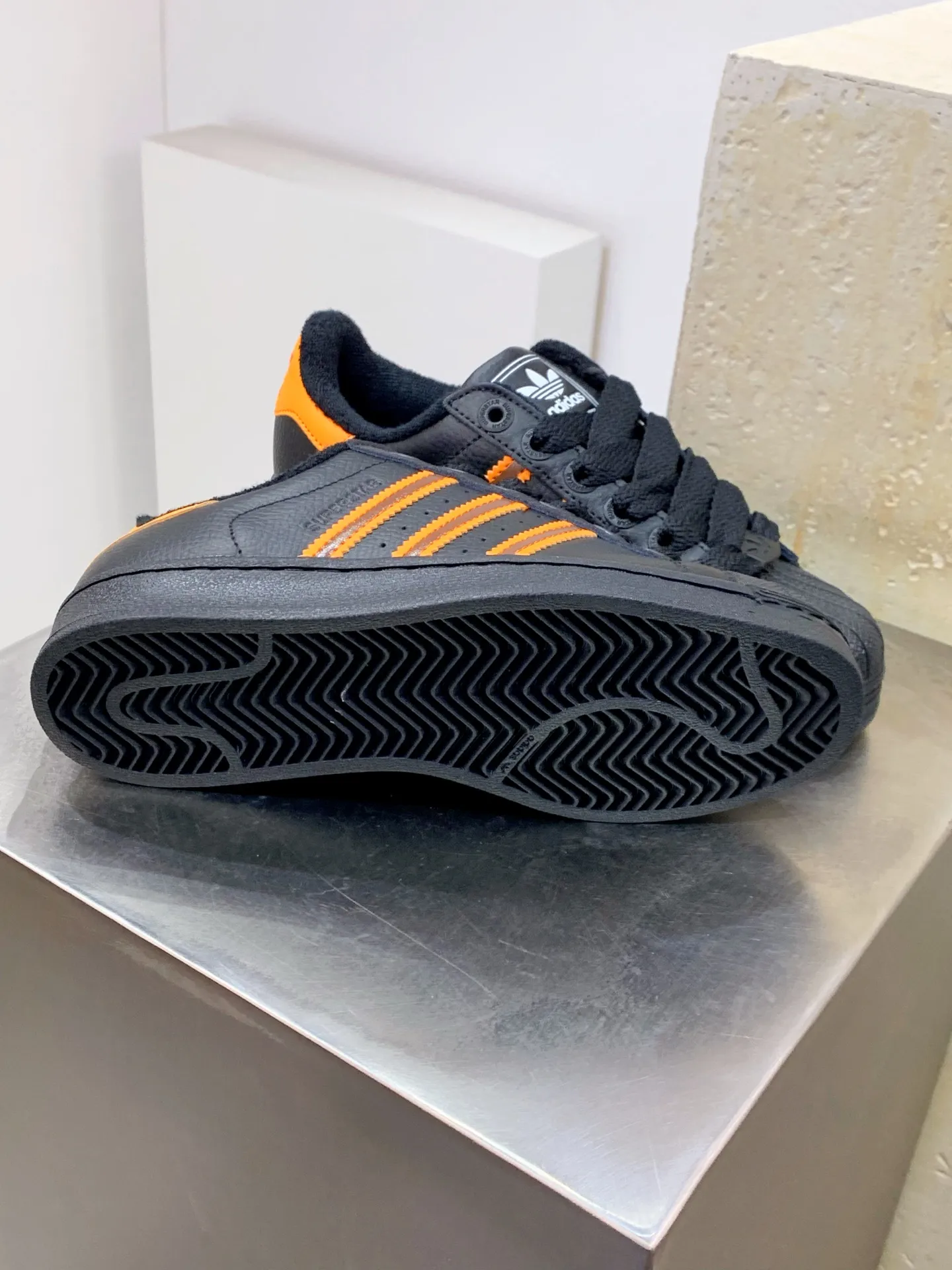 Adidas Originals Superstar II Black Orange Replica Shoes –  Rep Sneakers Flexible 542