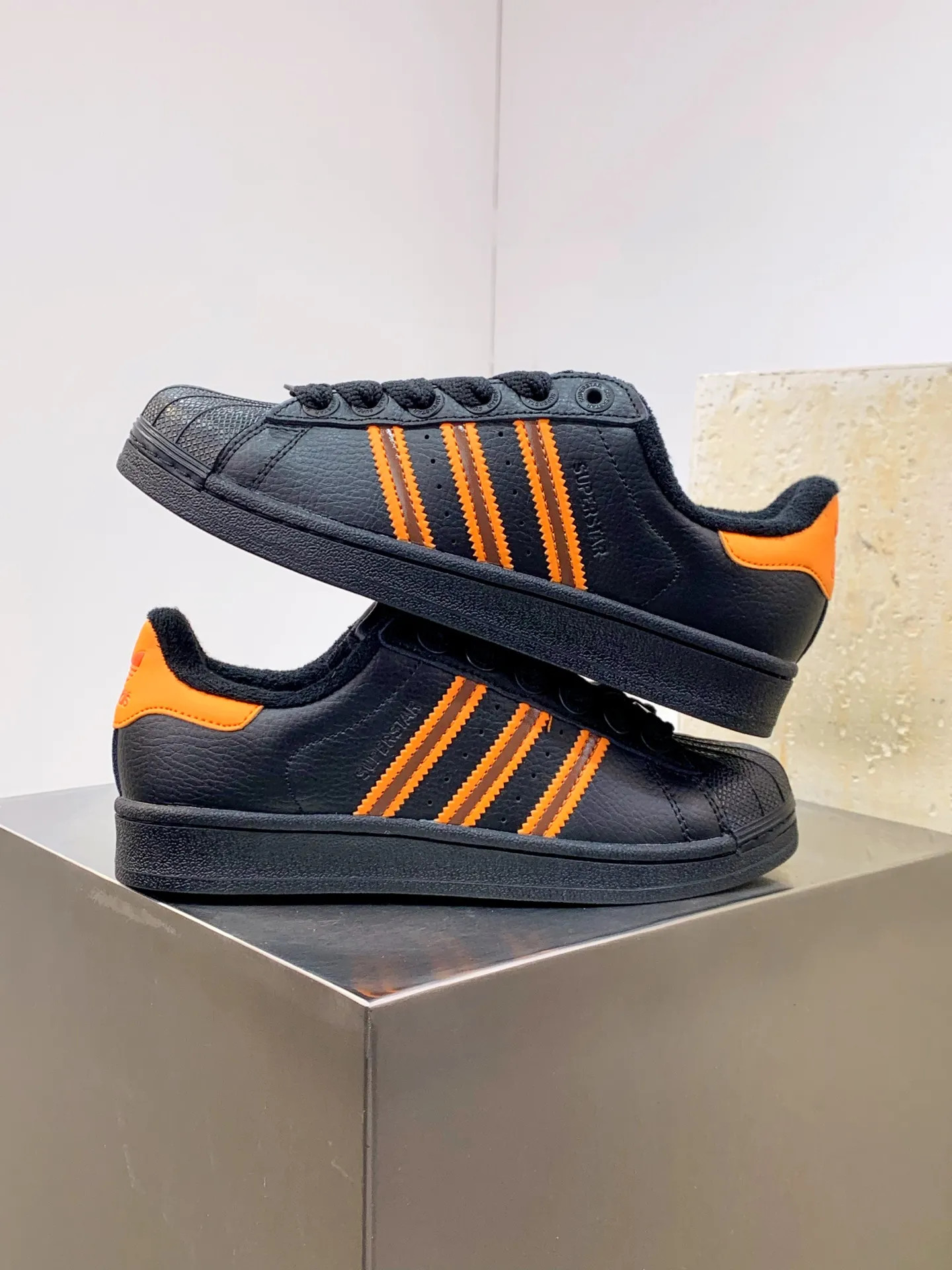 Adidas Originals Superstar II Black Orange Replica Shoes –  Rep Sneakers Flexible 542