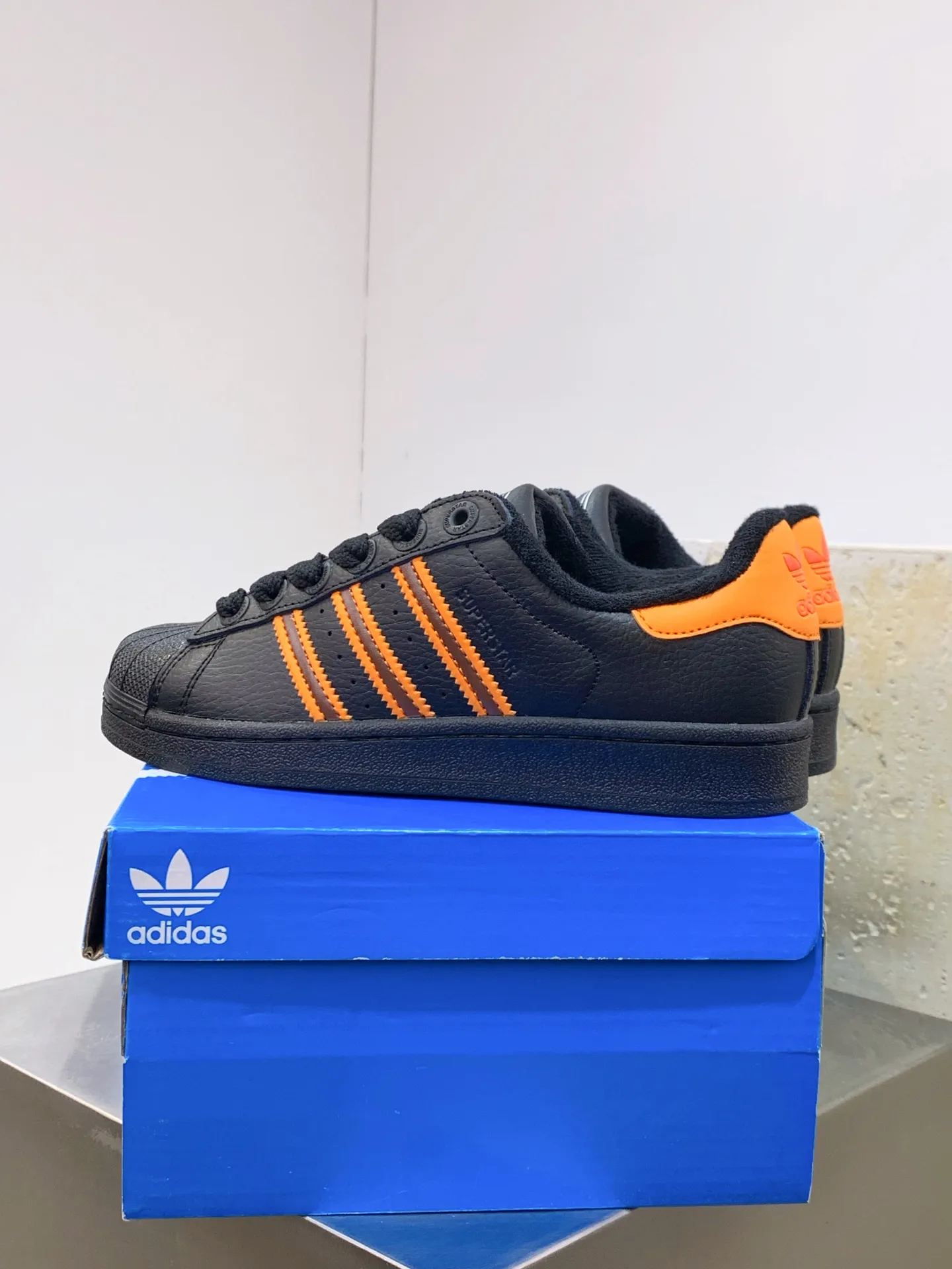 Adidas Originals Superstar II Black Orange Replica Shoes –  Rep Sneakers Flexible 542