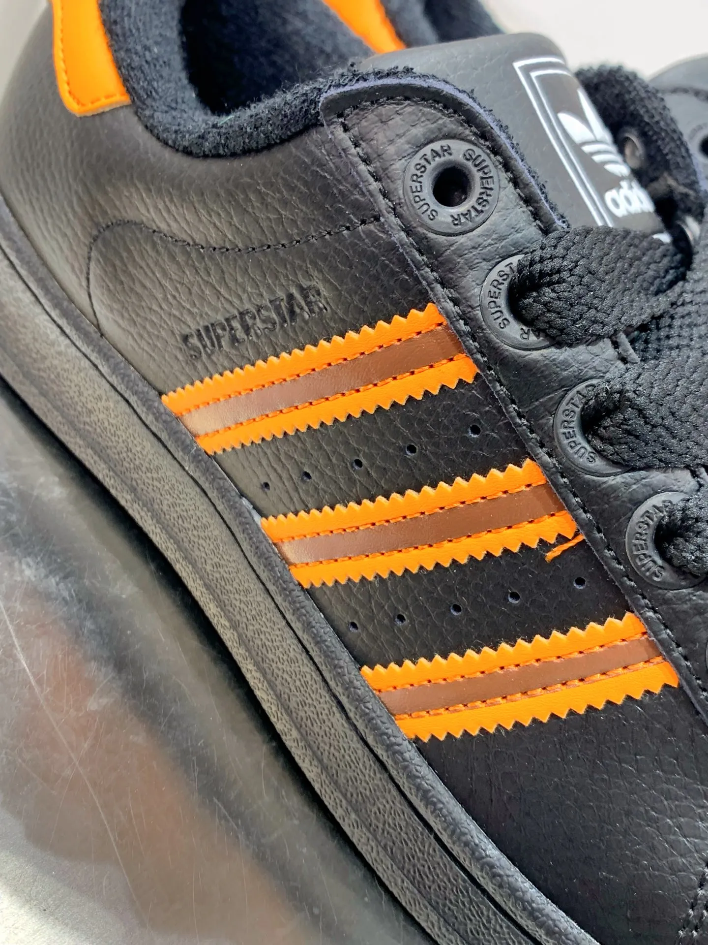 Adidas Originals Superstar II Black Orange Replica Shoes –  Rep Sneakers Flexible 542