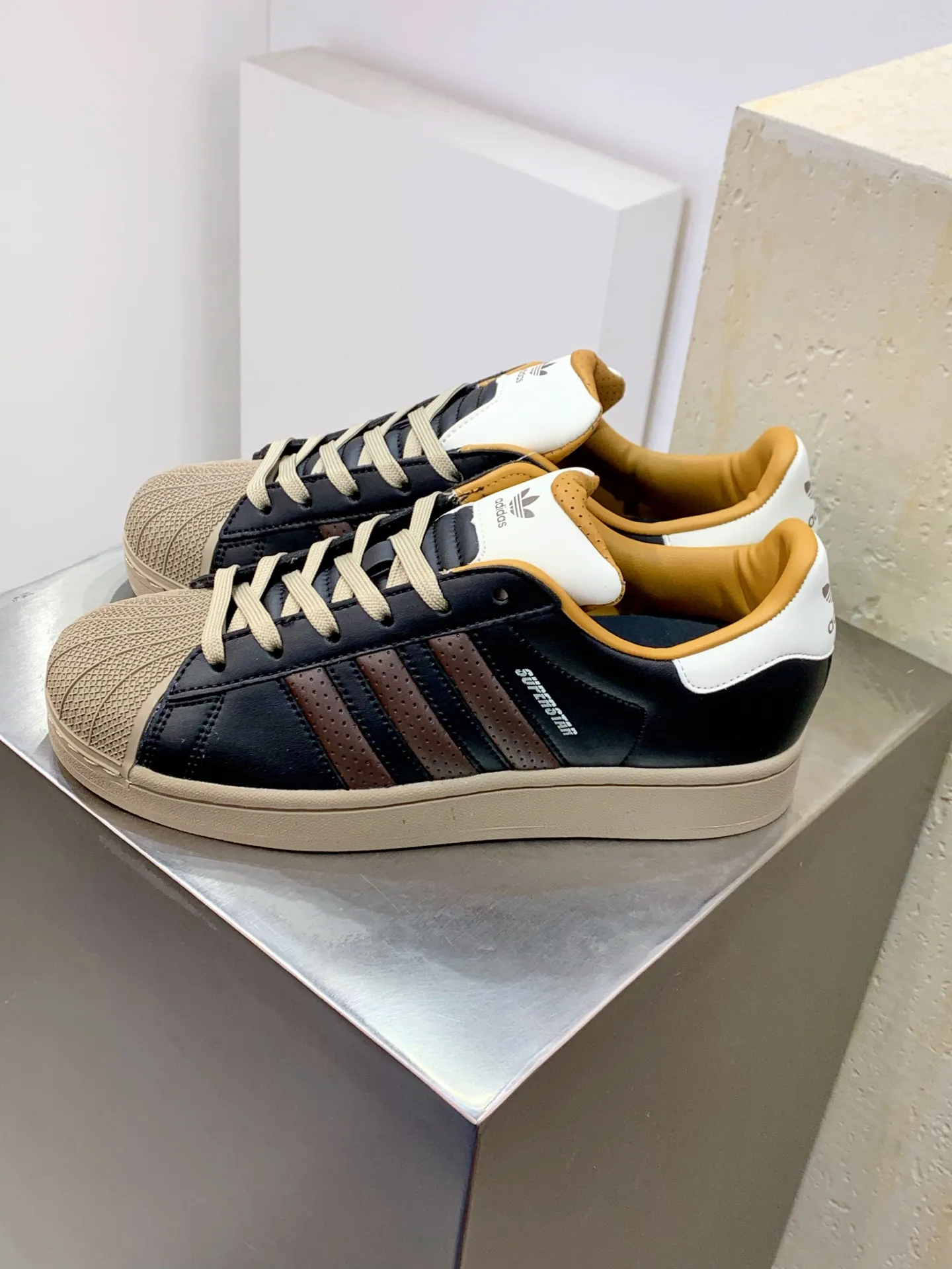 Timeless Adidas Originals Superstar II JP9187 Black Tan – Replica Adidas Shoes 521