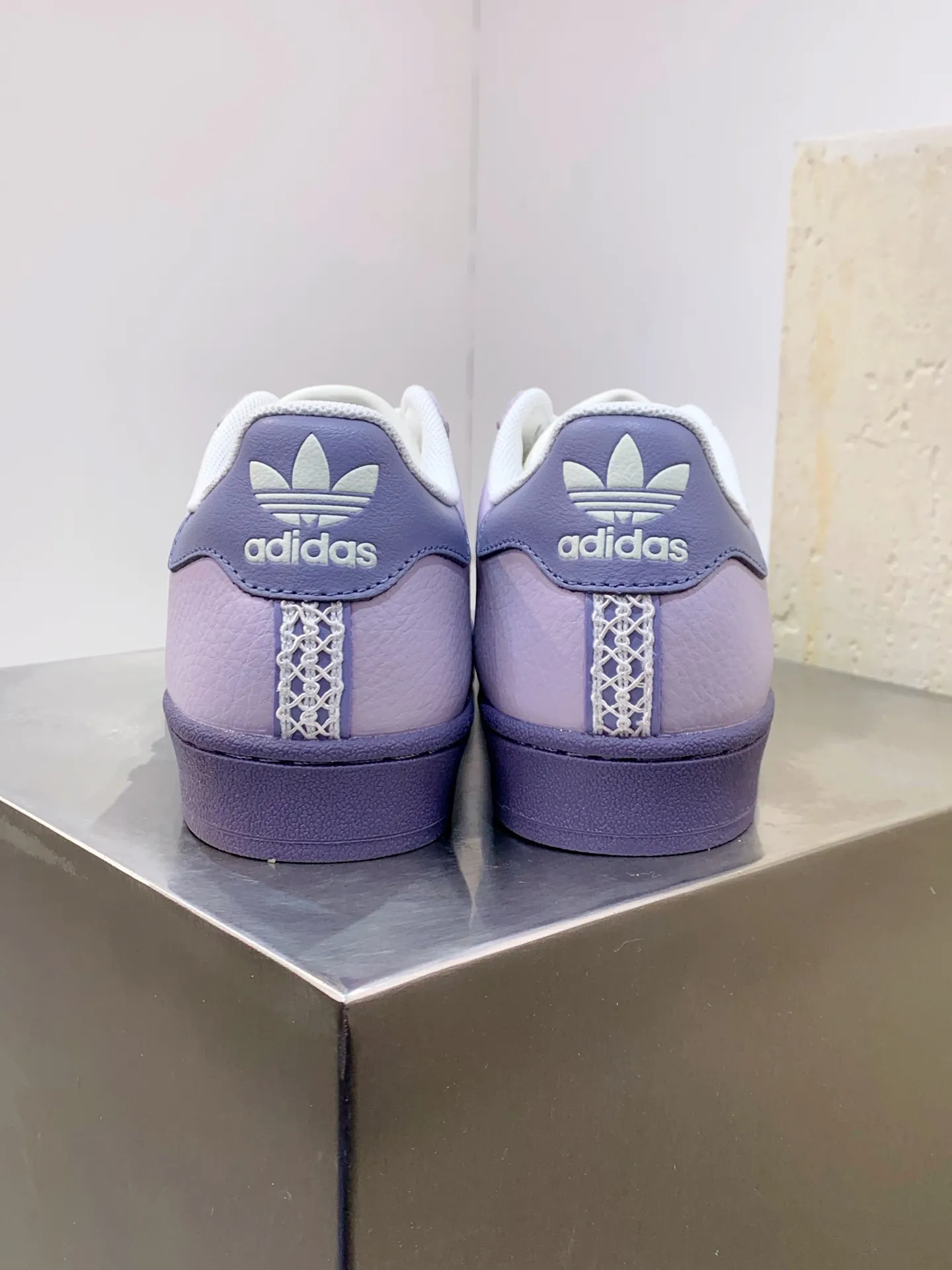 Bold Adidas Originals Superstar II Purple Sneakers – Replica Adidas Shoes 524