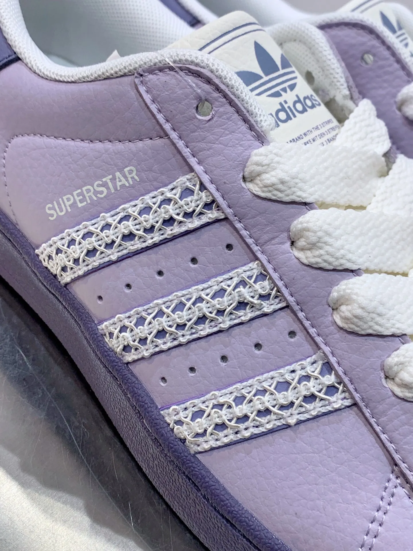 Bold Adidas Originals Superstar II Purple Sneakers – Replica Adidas Shoes 524
