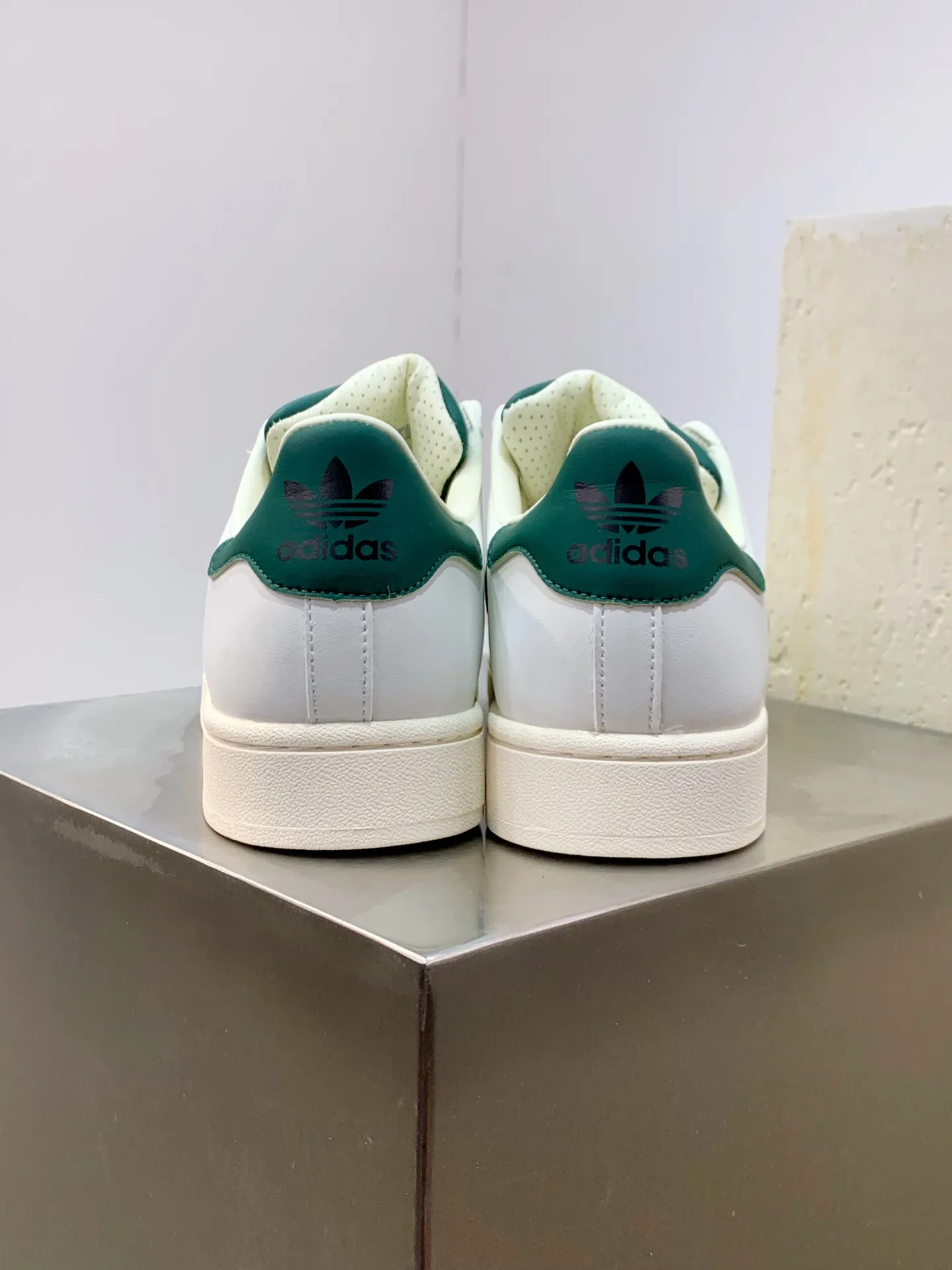 Adidas Originals Superstar II White Green  Replica Shoes Fashionable 518