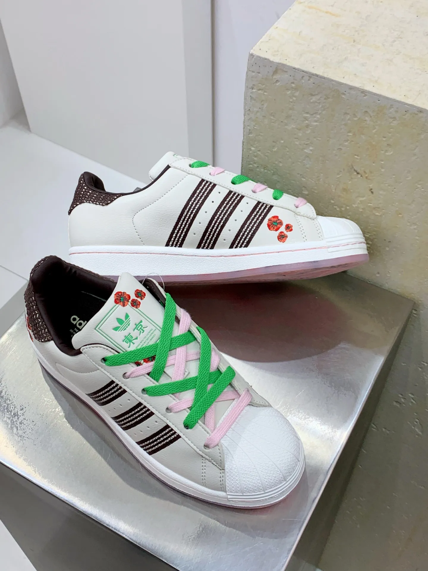 Adidas Originals Superstar JR4505 White Green – Replica Adidas Shoes UrbanChic 549