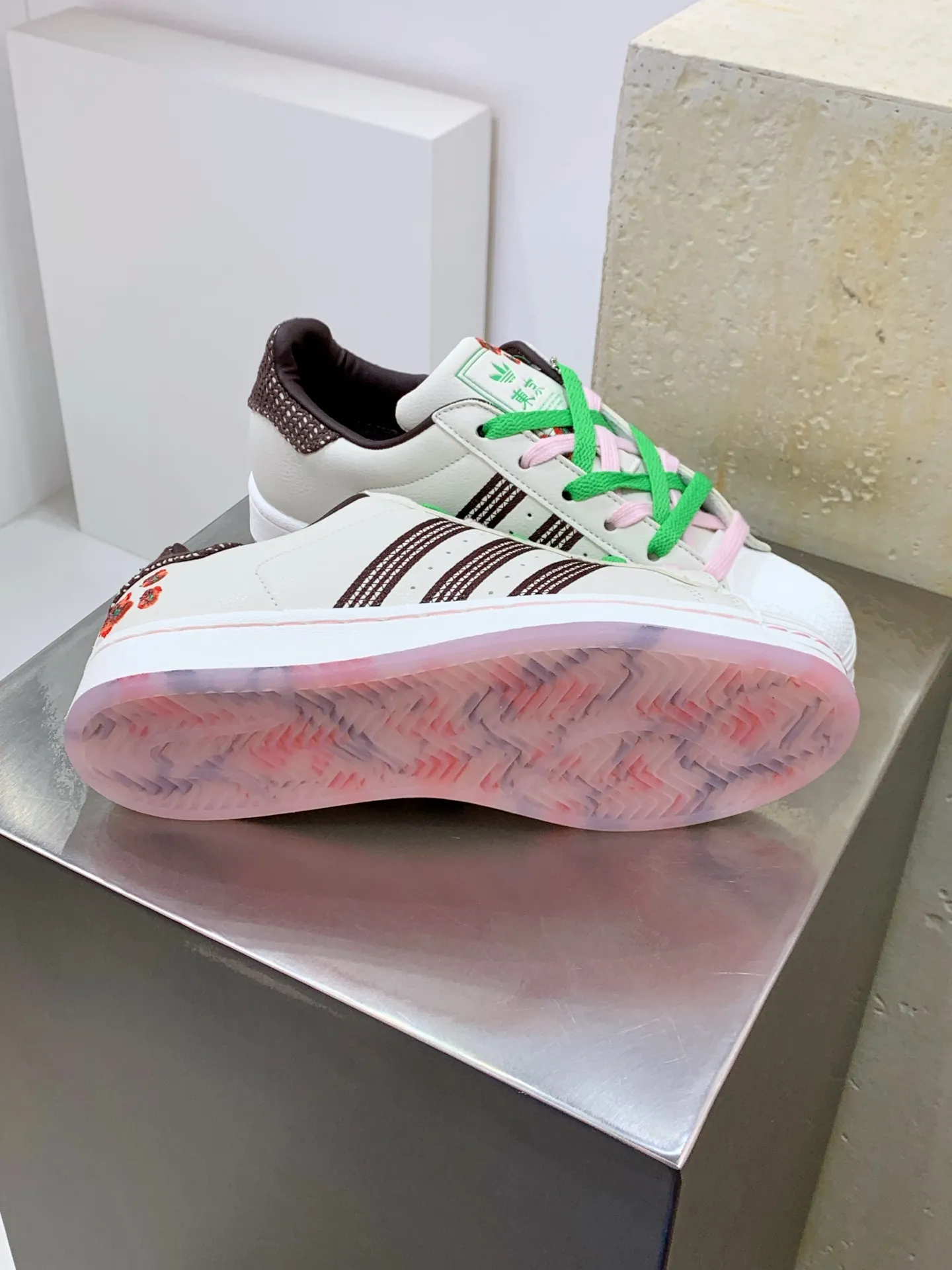 Adidas Originals Superstar JR4505 White Green – Replica Adidas Shoes UrbanChic 549