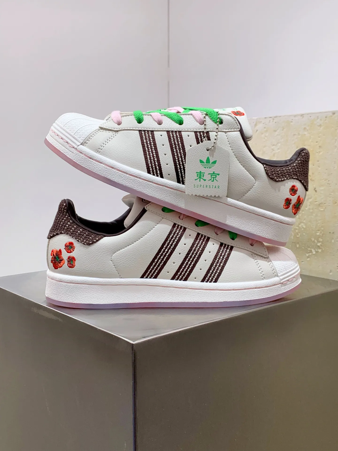 Adidas Originals Superstar JR4505 White Green – Replica Adidas Shoes UrbanChic 549
