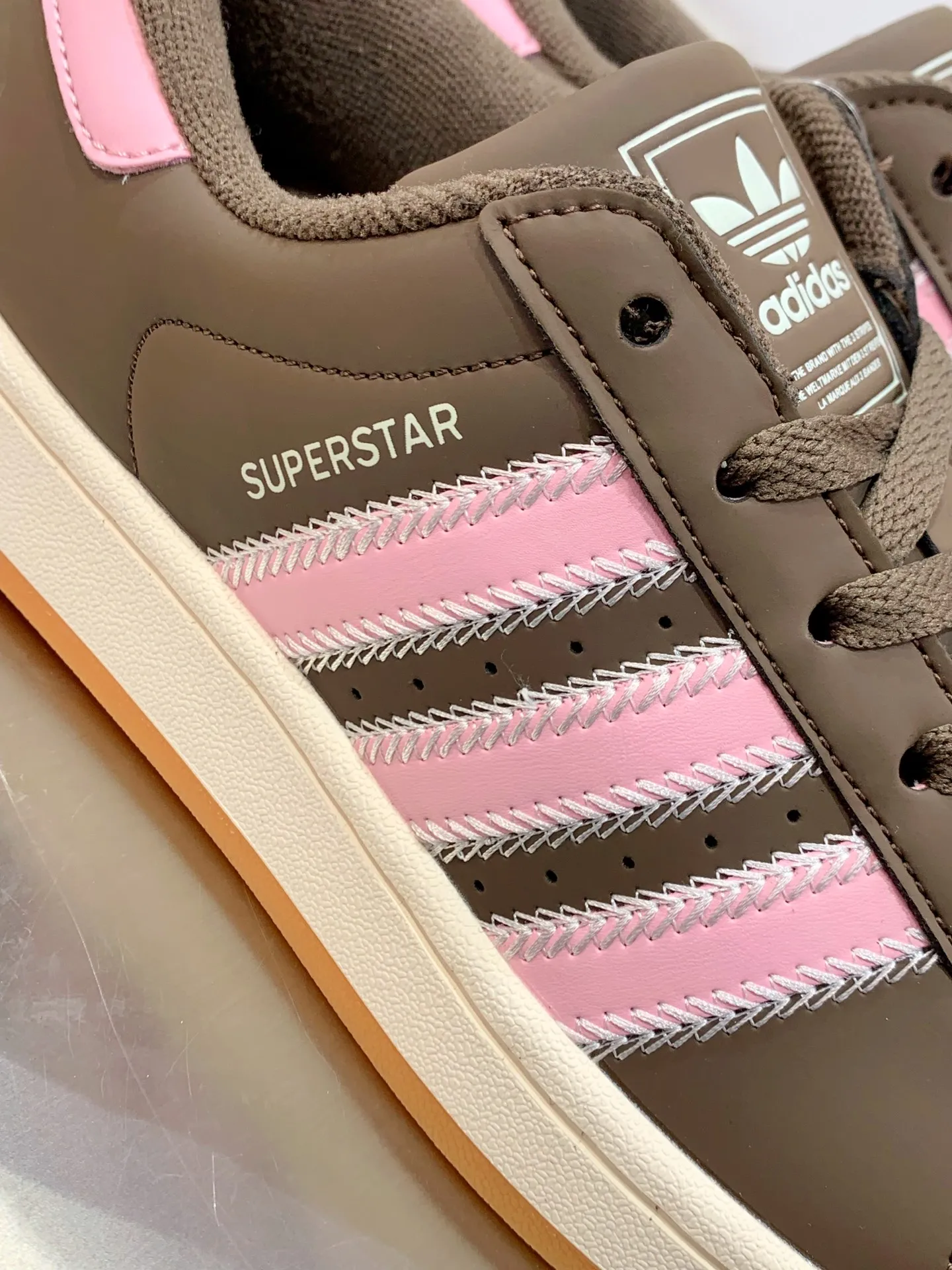 GoAnywhere Adidas Originals Superstar Low Top Sneakers Brown Pink – Replica Adidas Shoes 532