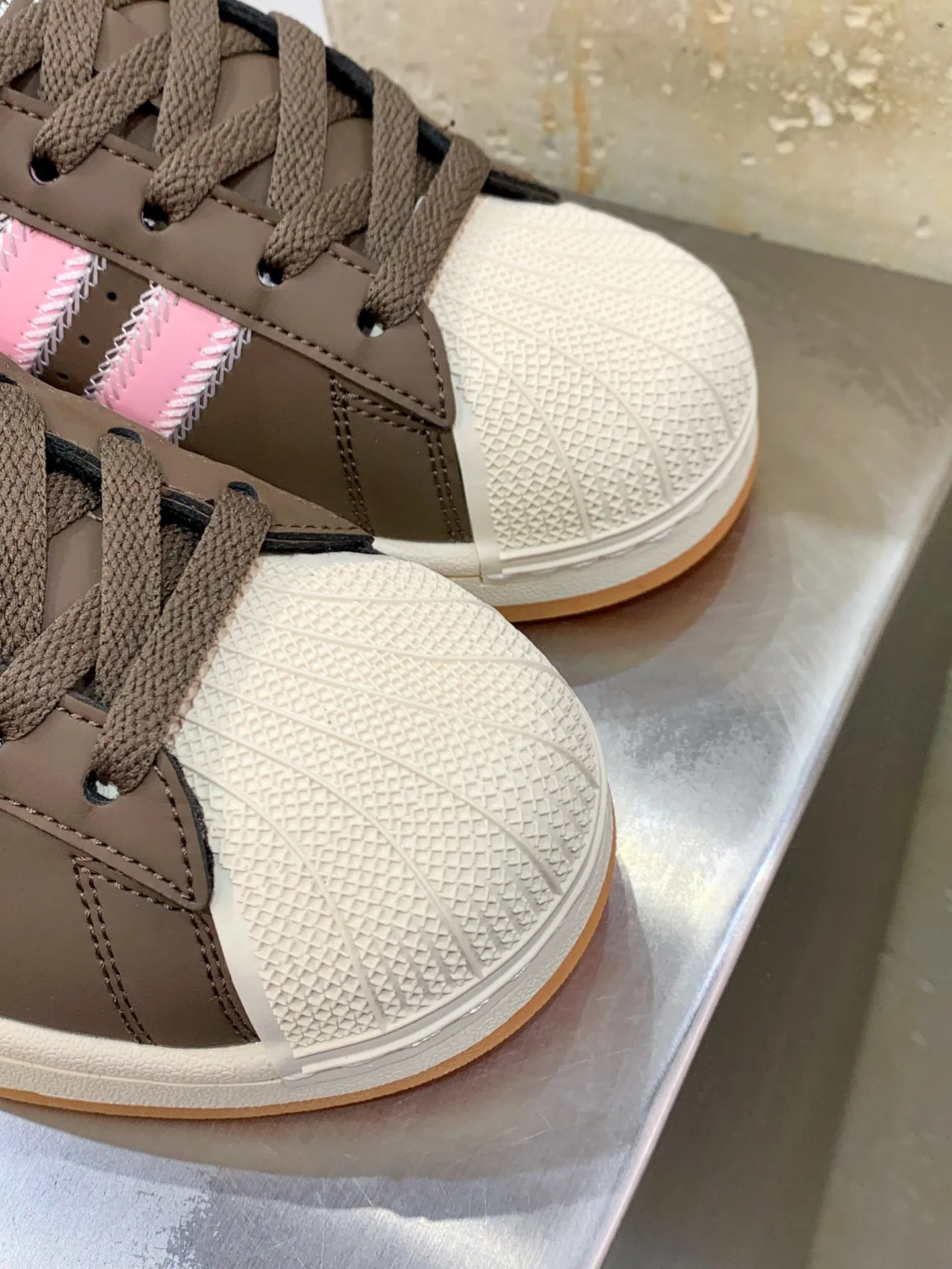GoAnywhere Adidas Originals Superstar Low Top Sneakers Brown Pink – Replica Adidas Shoes 532