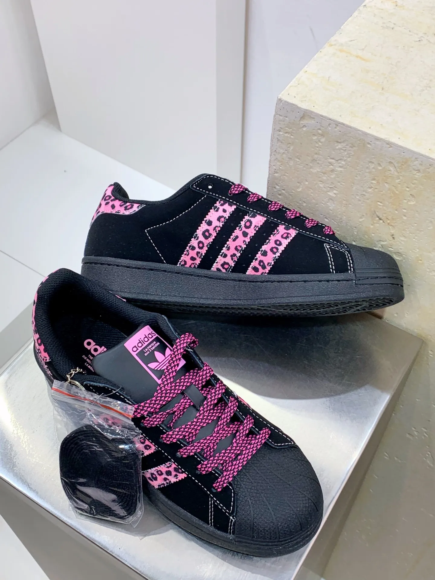 Adidas Originals Superstar Pink Panther Black Pink – Replica Adidas Shoes Durable 564