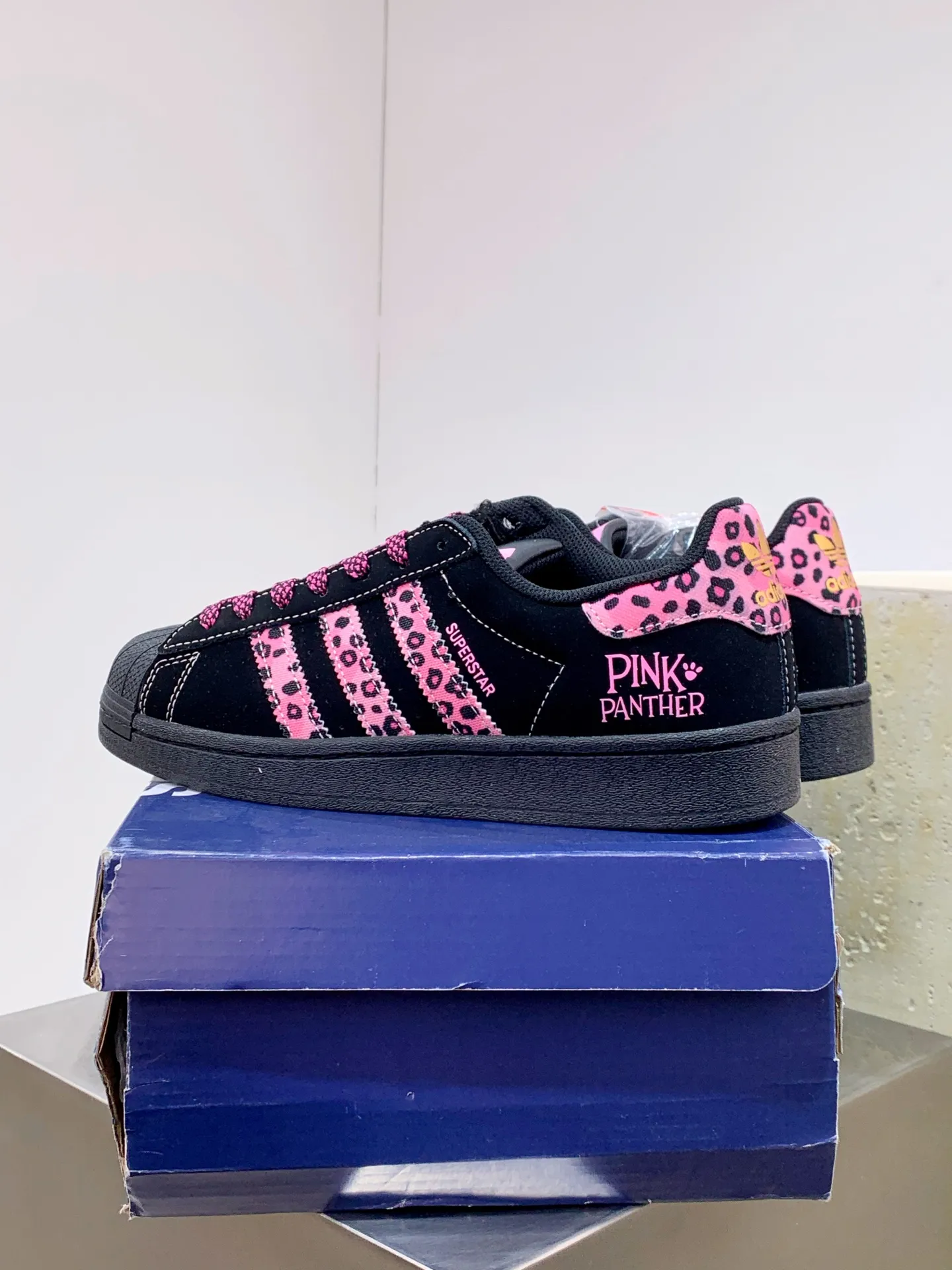 Adidas Originals Superstar Pink Panther Black Pink – Replica Adidas Shoes Durable 564