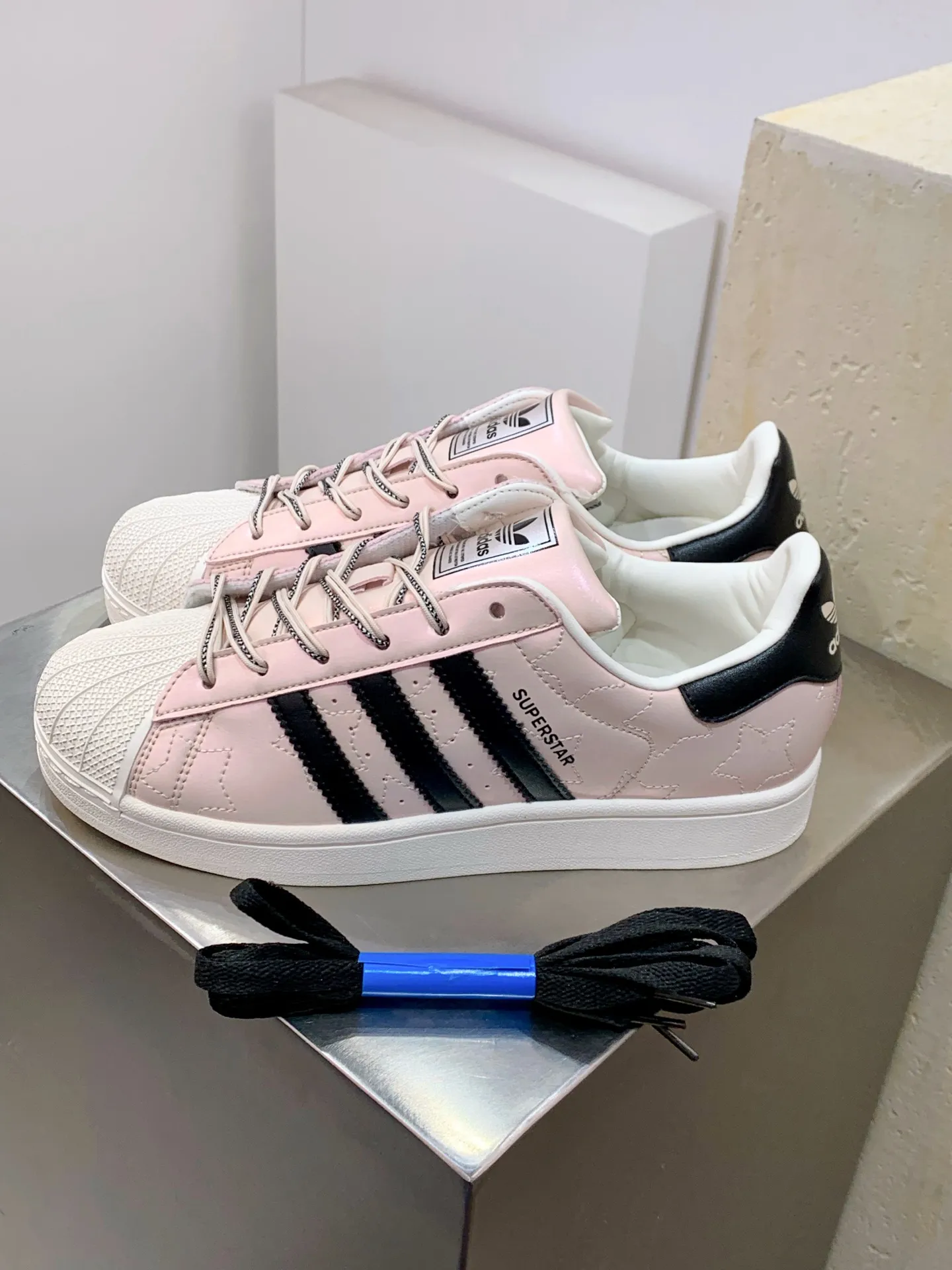 Adidas Originals Superstar Pink Shell Toe –  Adidas Replica Shoes Affordable 529