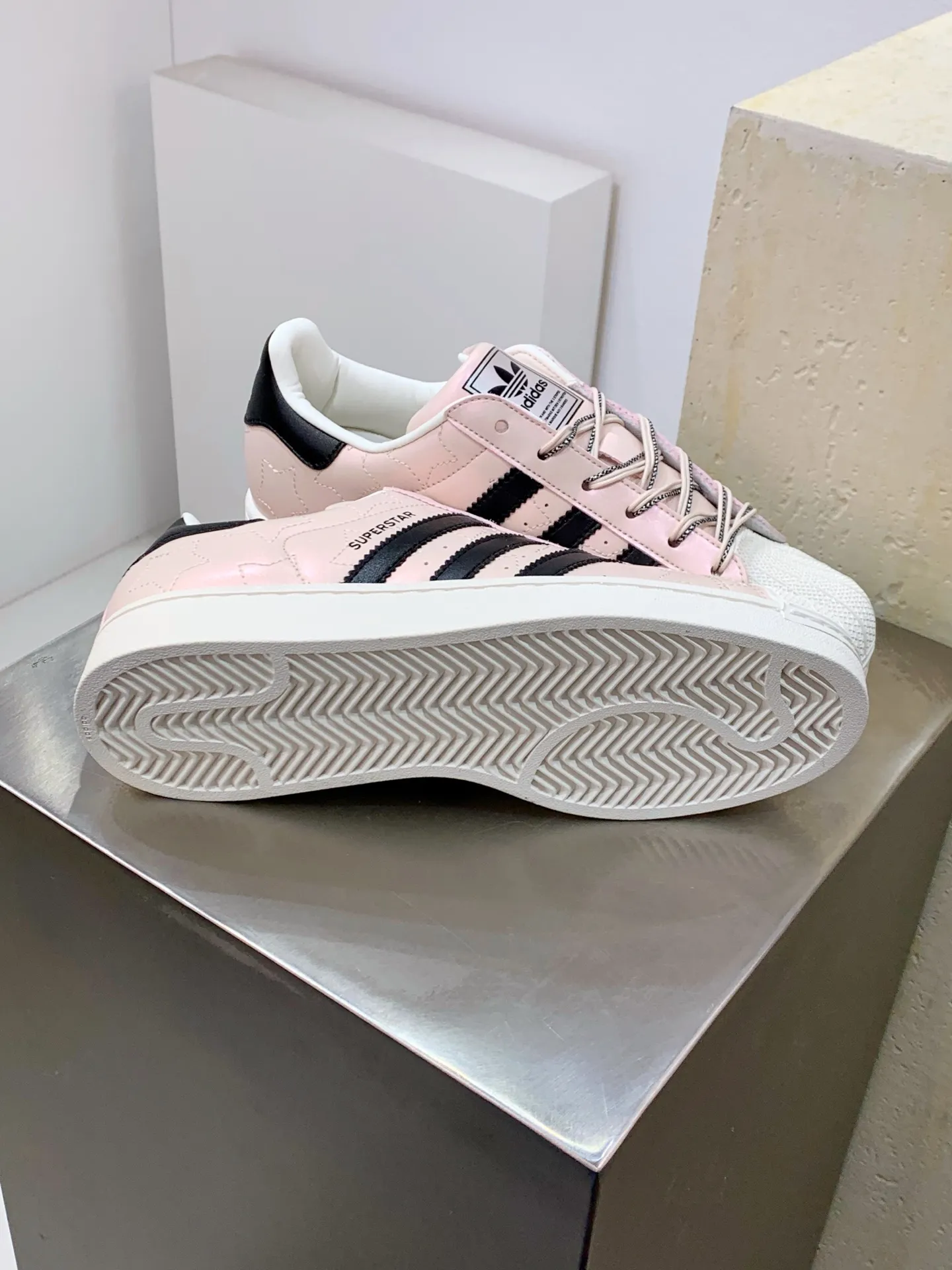 Adidas Originals Superstar Pink Shell Toe –  Adidas Replica Shoes Affordable 529