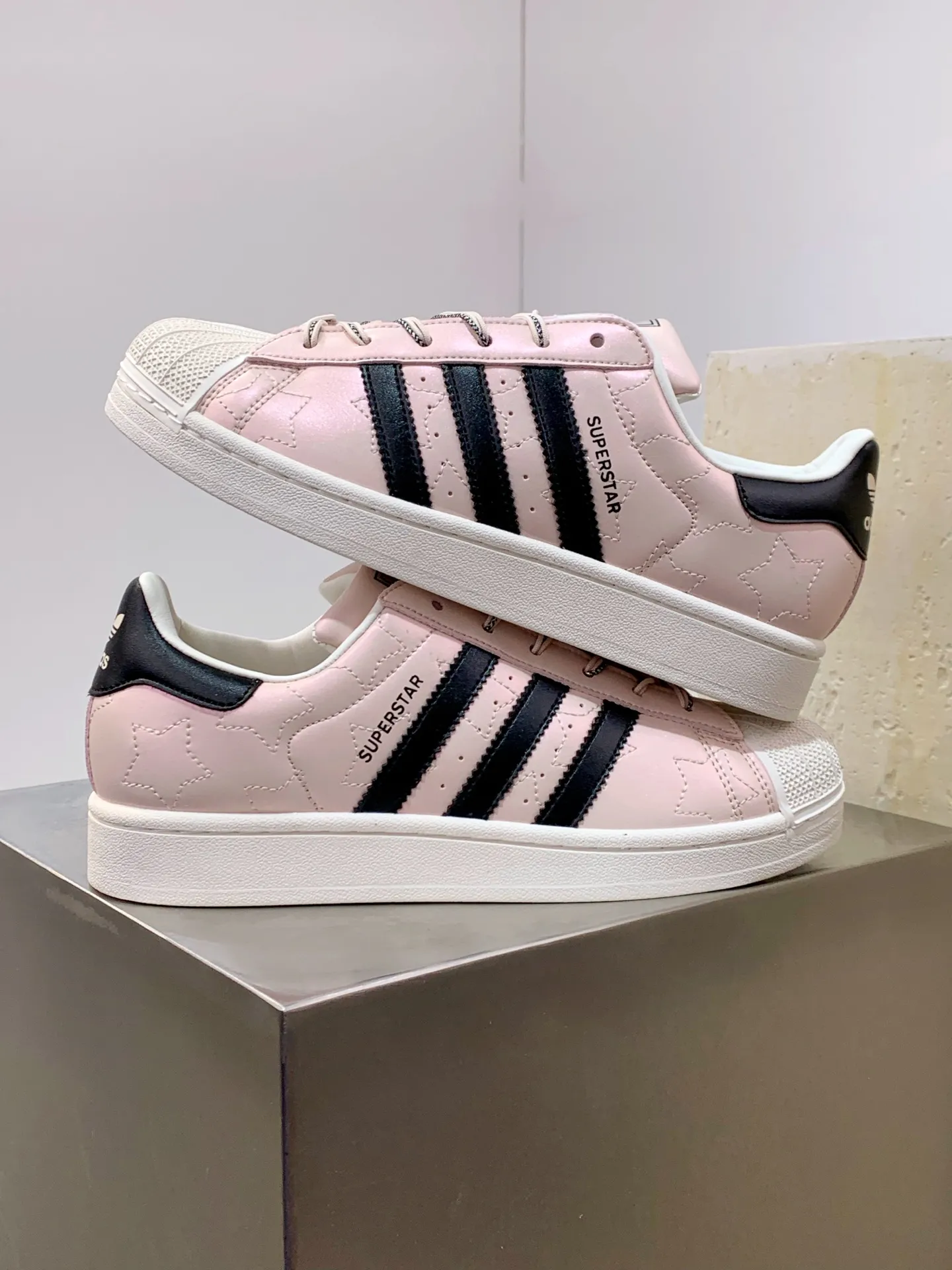 Adidas Originals Superstar Pink Shell Toe –  Adidas Replica Shoes Affordable 529