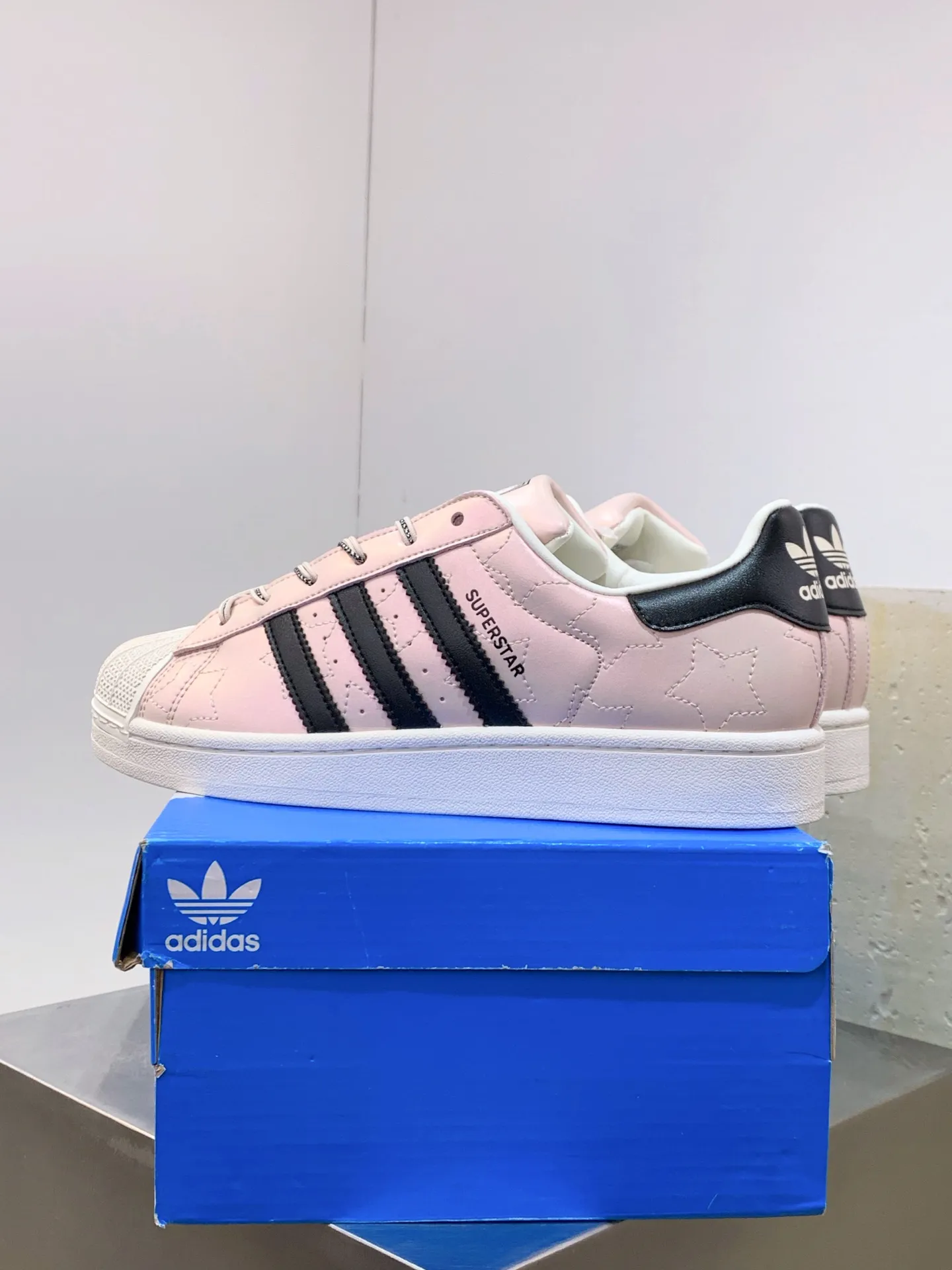Adidas Originals Superstar Pink Shell Toe –  Adidas Replica Shoes Affordable 529