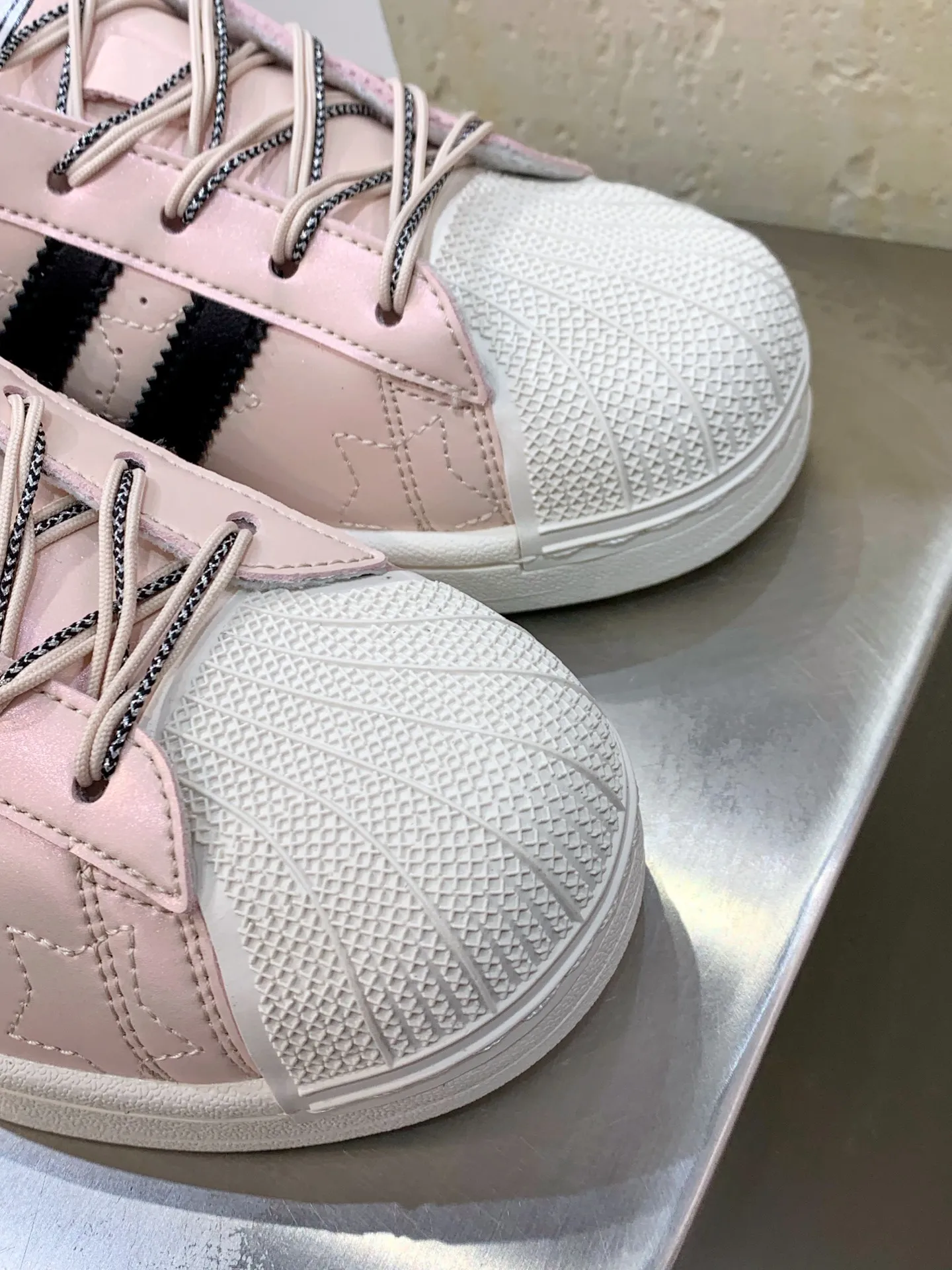 Adidas Originals Superstar Pink Shell Toe –  Adidas Replica Shoes Affordable 529