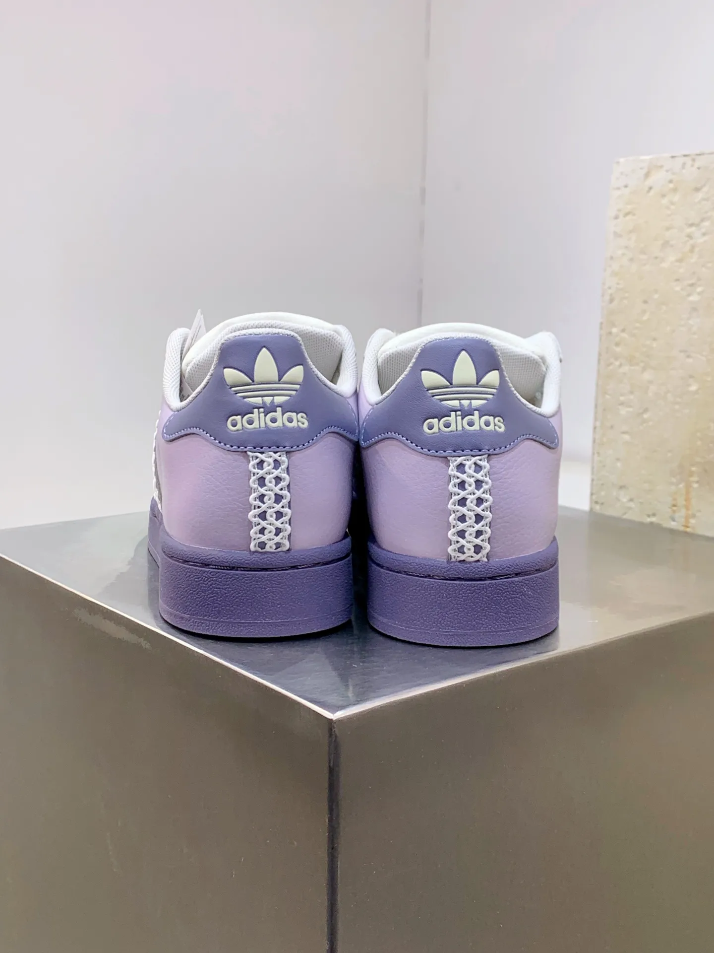 Adidas Originals Superstar Purple Low Top Replica Shoes Durable 531