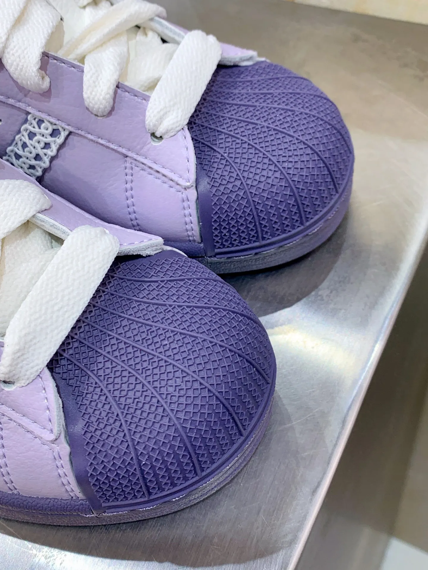 Adidas Originals Superstar Purple Low Top Replica Shoes Durable 531