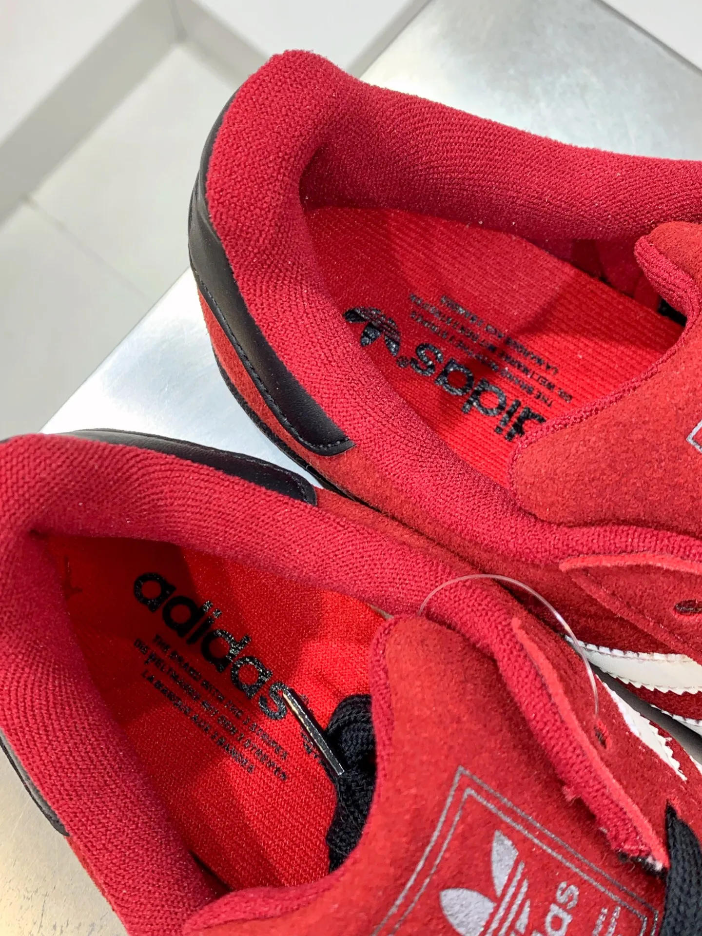 Adidas Originals Superstar Red Black Replica Shoes – Adidas Replica Sneakers Bold 544