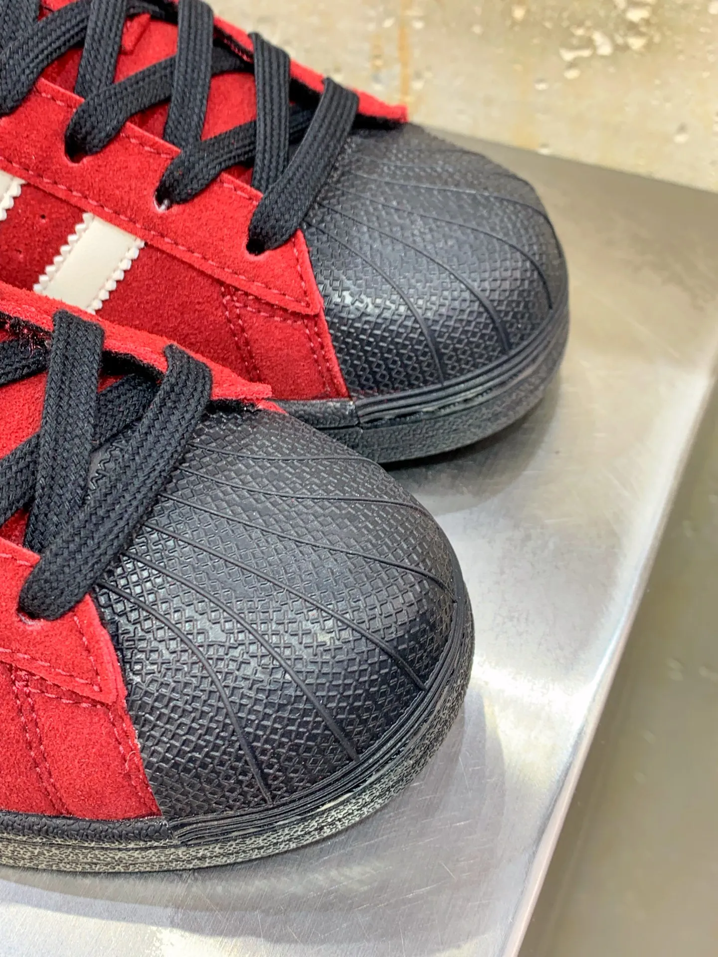 Adidas Originals Superstar Red Black Replica Shoes – Adidas Replica Sneakers Bold 544