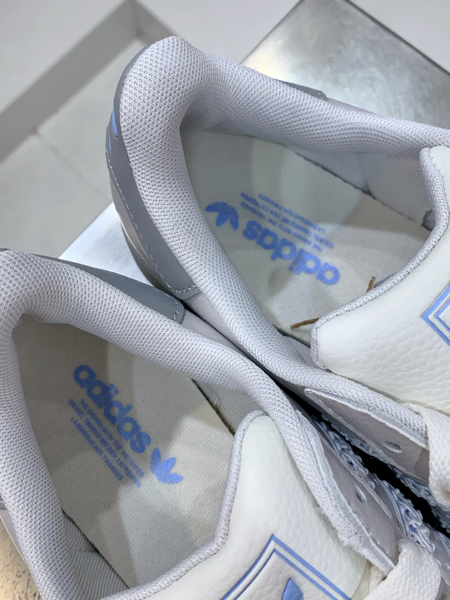 Adidas Originals Superstar Shell Toe White Blue –  Replica Adidas Shoes UrbanChic 533