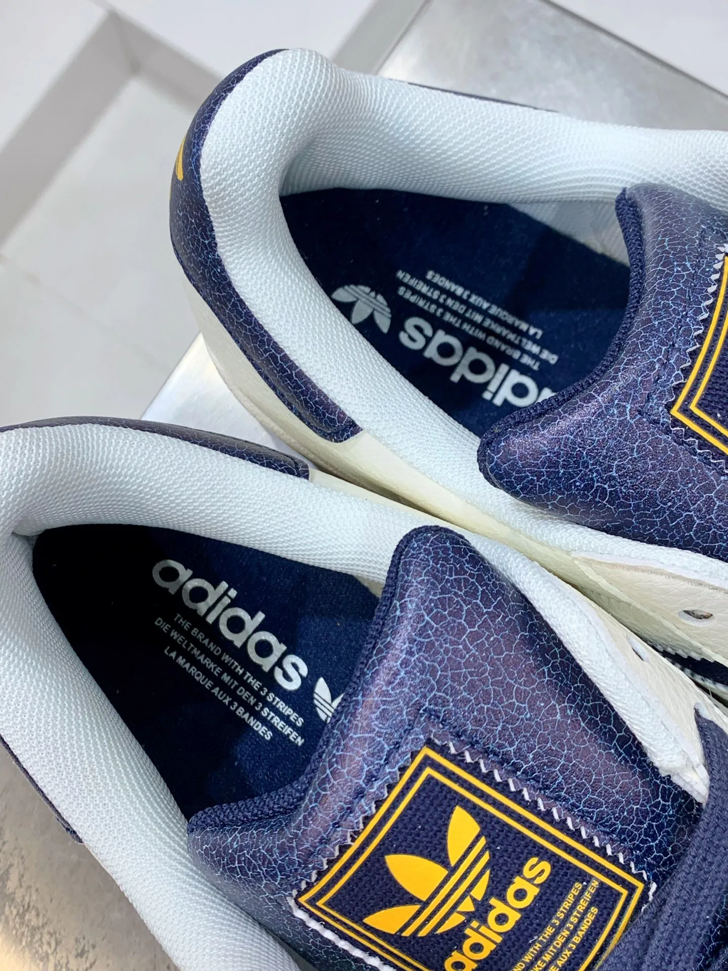 Adidas Originals Superstar Shell Toe White Navy –  Replica Adidas Shoes HighQuality 547