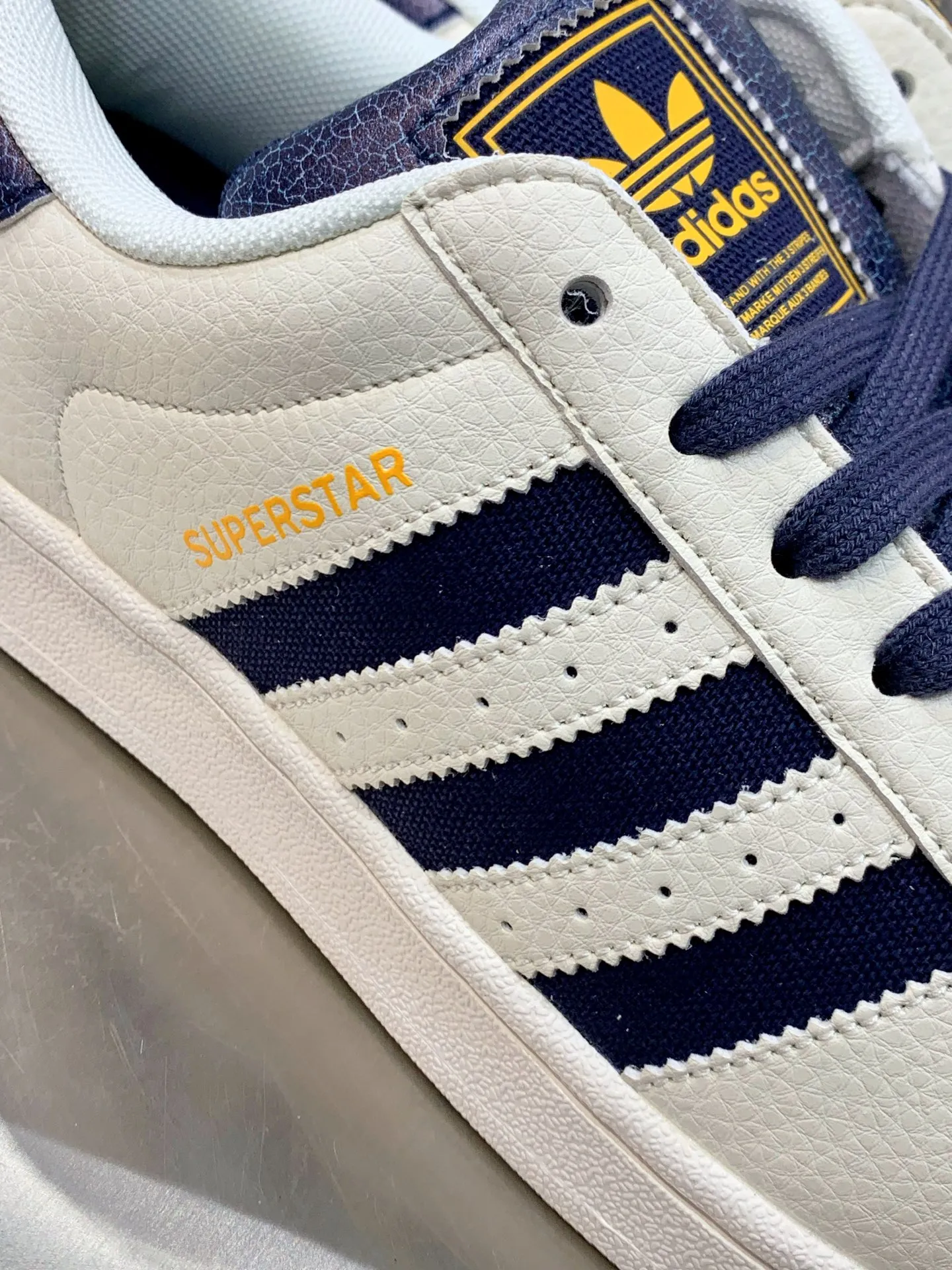 Adidas Originals Superstar Shell Toe White Navy –  Replica Adidas Shoes HighQuality 547