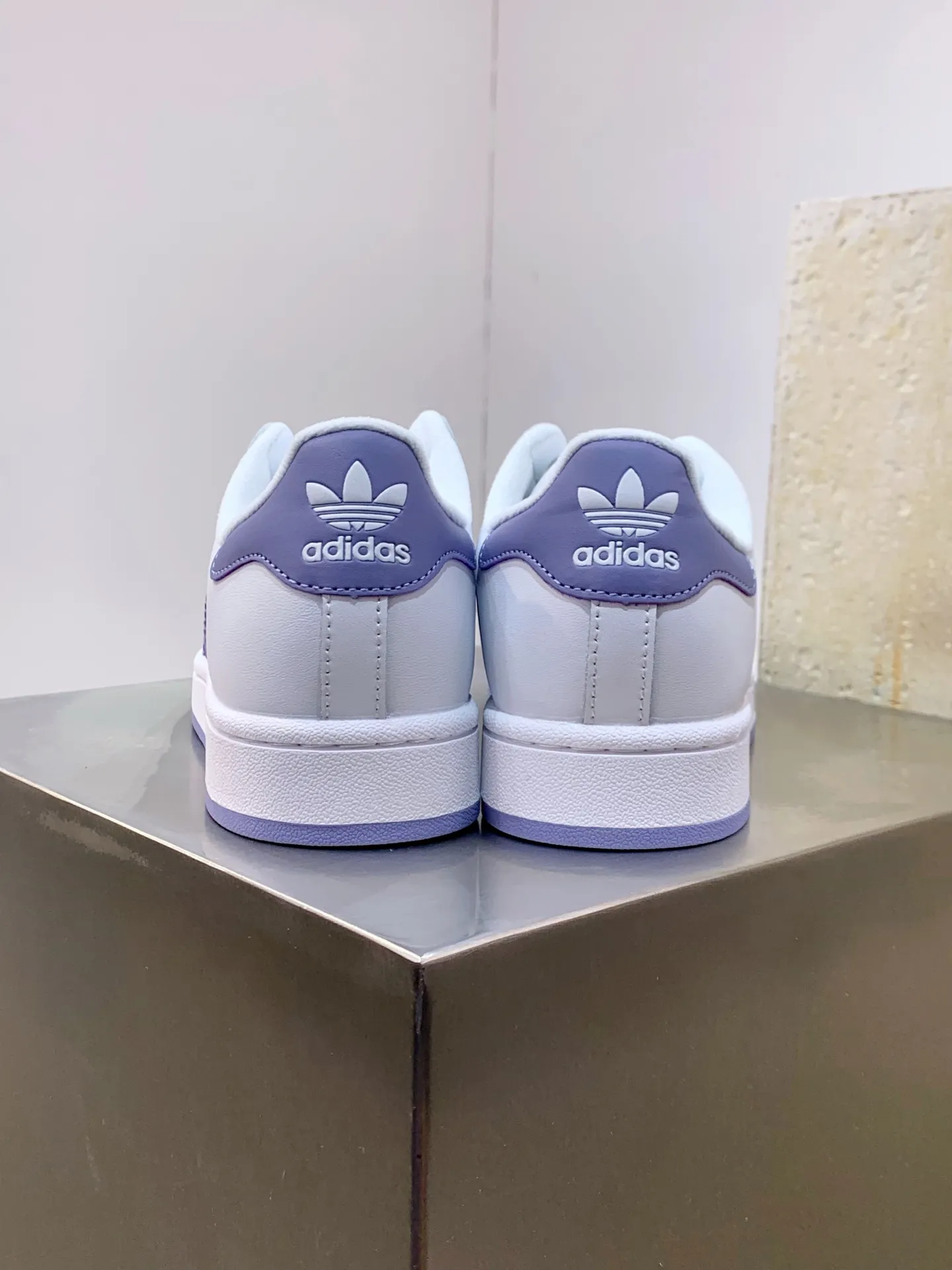 Elegant Adidas Originals Superstar White Purple Replica Shoes –  Adidas Replica 537
