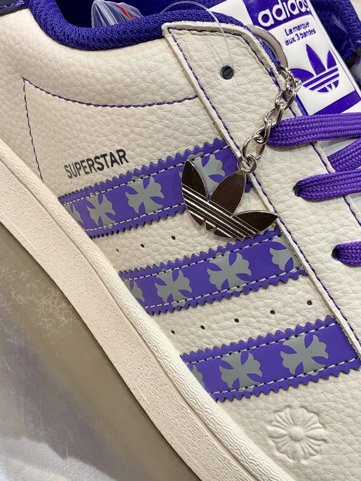 Adidas Superstar Crocs Collab White Purple Low Top – Replica Adidas Shoes UrbanChic 528