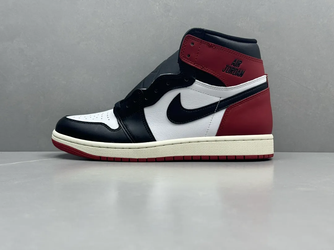 Air Jordan 1 High OG ‘Black Toe’ – Black White Red, Authentic Style, Best Replica Sneakers, Top Rep Shoes, Sizes 36-47 Including Half Sizes Effortless 1275