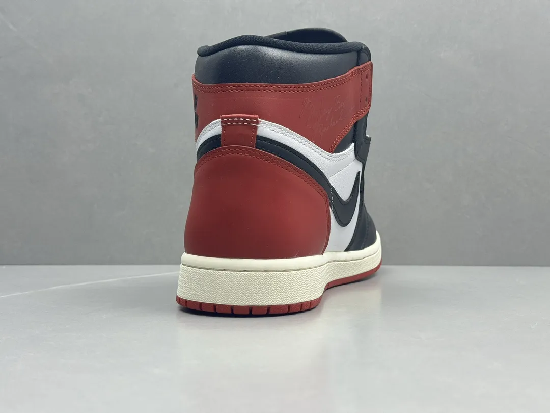 Air Jordan 1 High OG ‘Black Toe’ – Black White Red, Authentic Style, Best Replica Sneakers, Top Rep Shoes, Sizes 36-47 Including Half Sizes Effortless 1275
