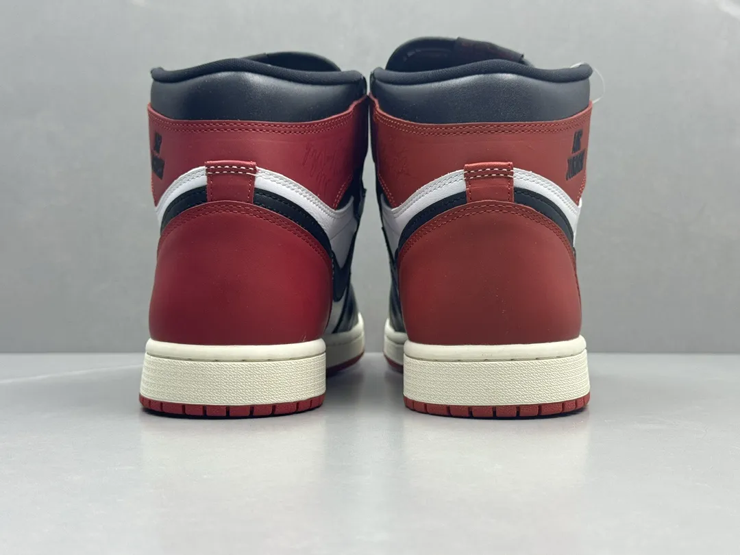 Air Jordan 1 High OG ‘Black Toe’ – Black White Red, Authentic Style, Best Replica Sneakers, Top Rep Shoes, Sizes 36-47 Including Half Sizes Effortless 1275