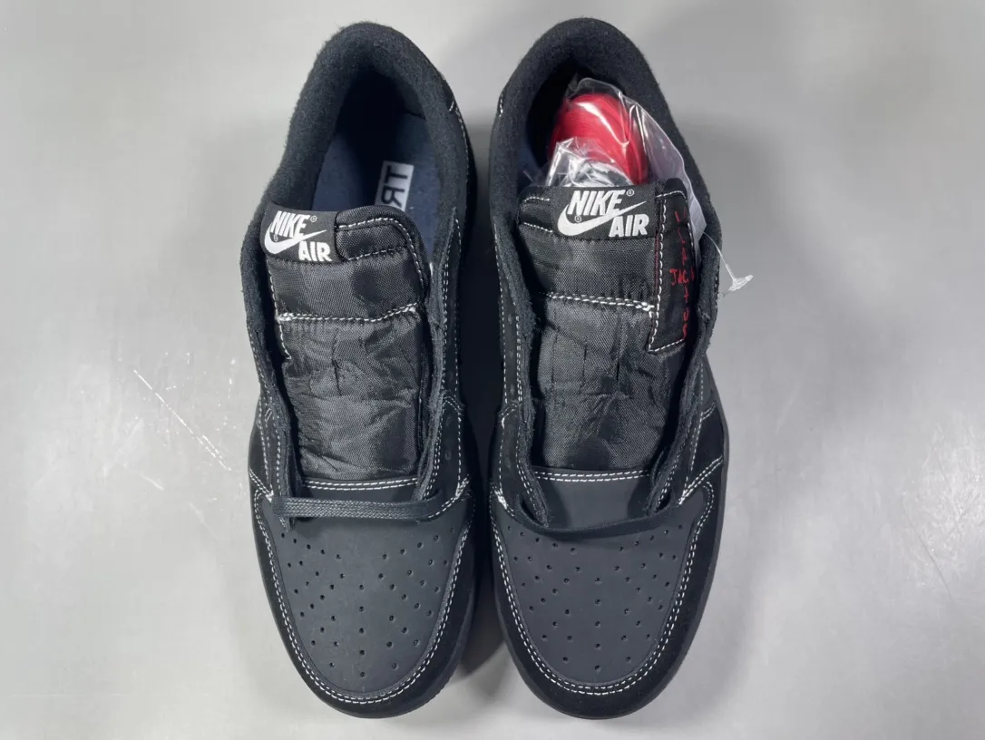 Air Jordan 1 Low ‘Black Warrior’ Triple Black Collaboration Sneakers – Best Replica Sneakers in Sizes 36-47.5 (Including Half Sizes) with Top Rep Shoes Durable 1264