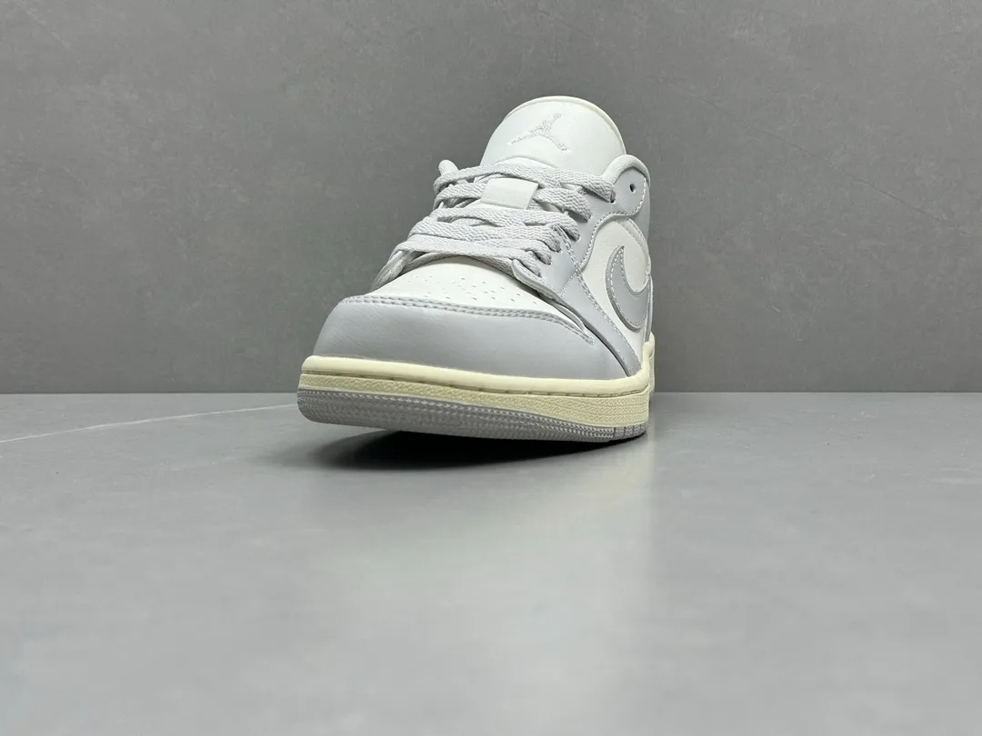 Air Jordan 1 Low ‘Grey White’ – Authentic Version with Replica Nike Style, Sizes 36-46 Including Half Sizes Functional 1229