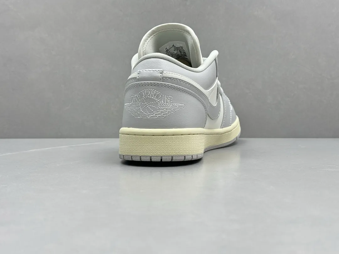 Air Jordan 1 Low ‘Grey White’ – Authentic Version with Replica Nike Style, Sizes 36-46 Including Half Sizes Functional 1229