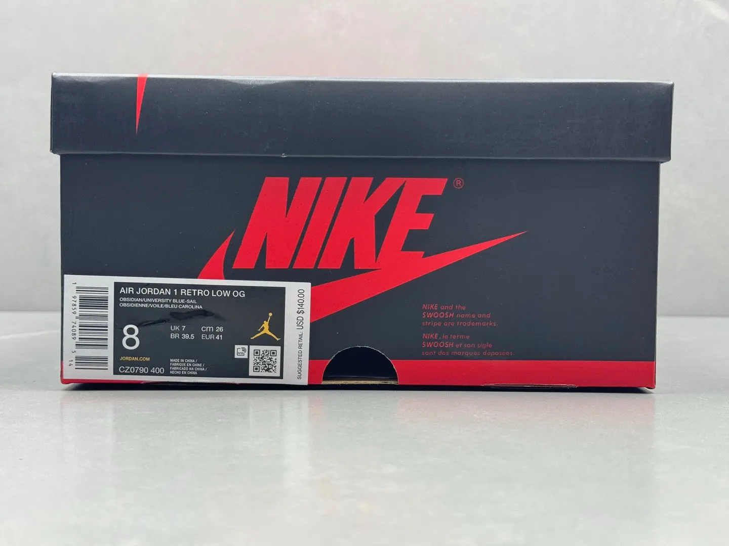 FlexibleFit Air Jordan 1 Low ‘Obsidian UNC’ – Black Obsidian University Blue – Authentic Low-Top Rep Shoes with Best Replica Sneakers Craftsmanship 1338