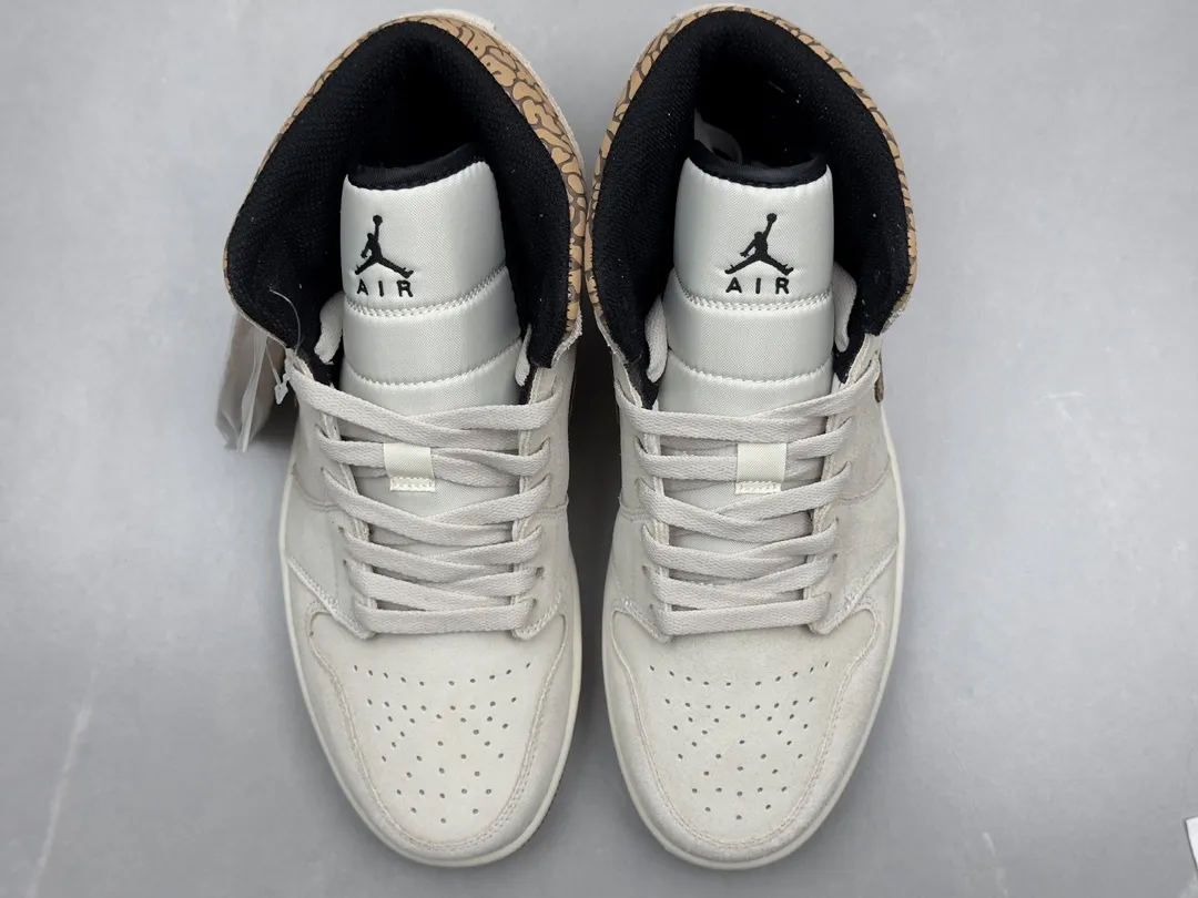 Air Jordan 1 Mid SE ‘Dark Mocha’ – Men’s Basketball Shoes with Replica Nike Design, Brown Black, Sizes 36-46 Including Half Sizes Functional 1203