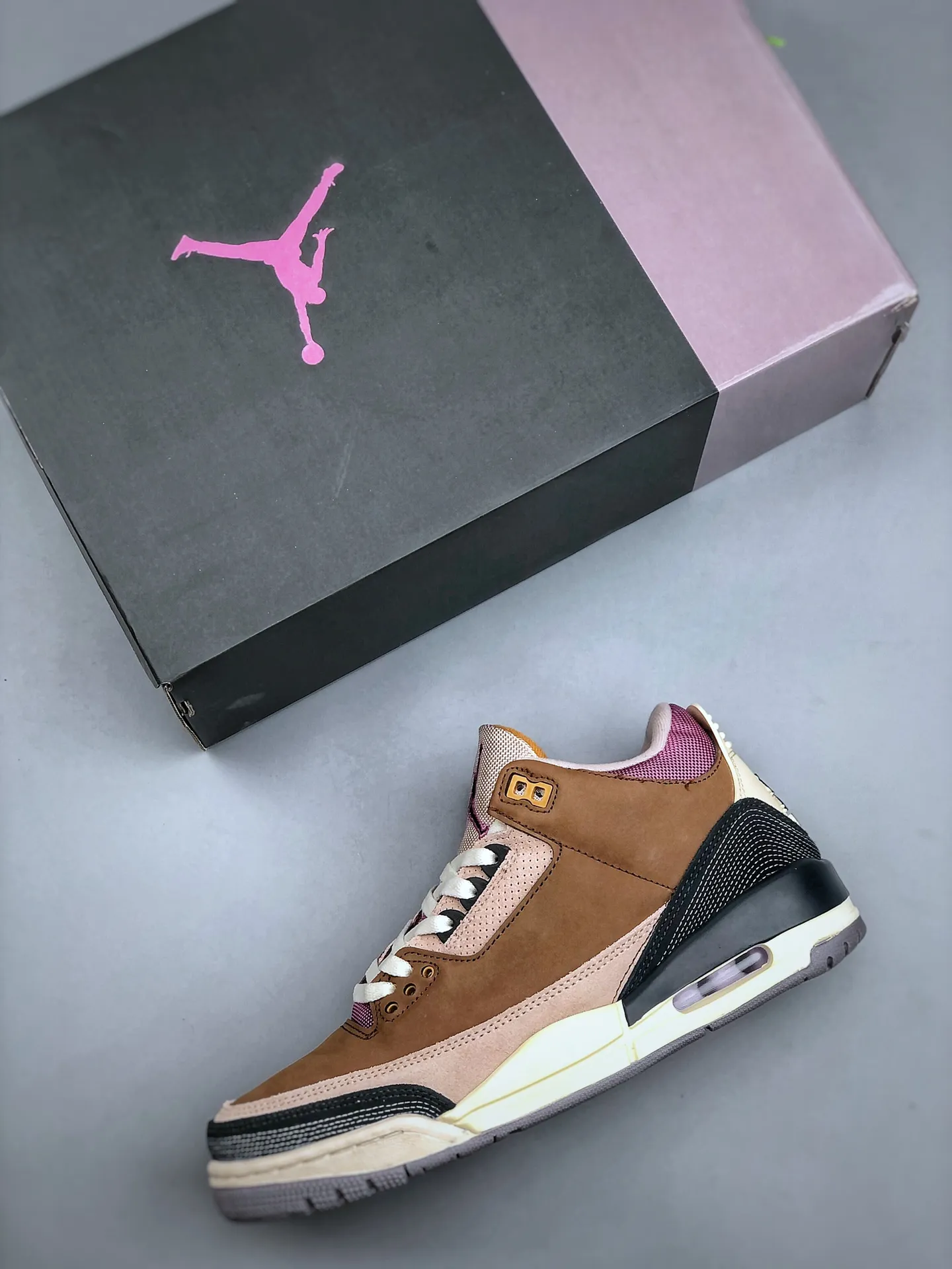 Air Jordan 3 Retro Brown Patchwork – High-Quality Rep Shoes, Men’s Replica Sneakers, Sizes 35.5-47 (Half Sizes Available Original 1177