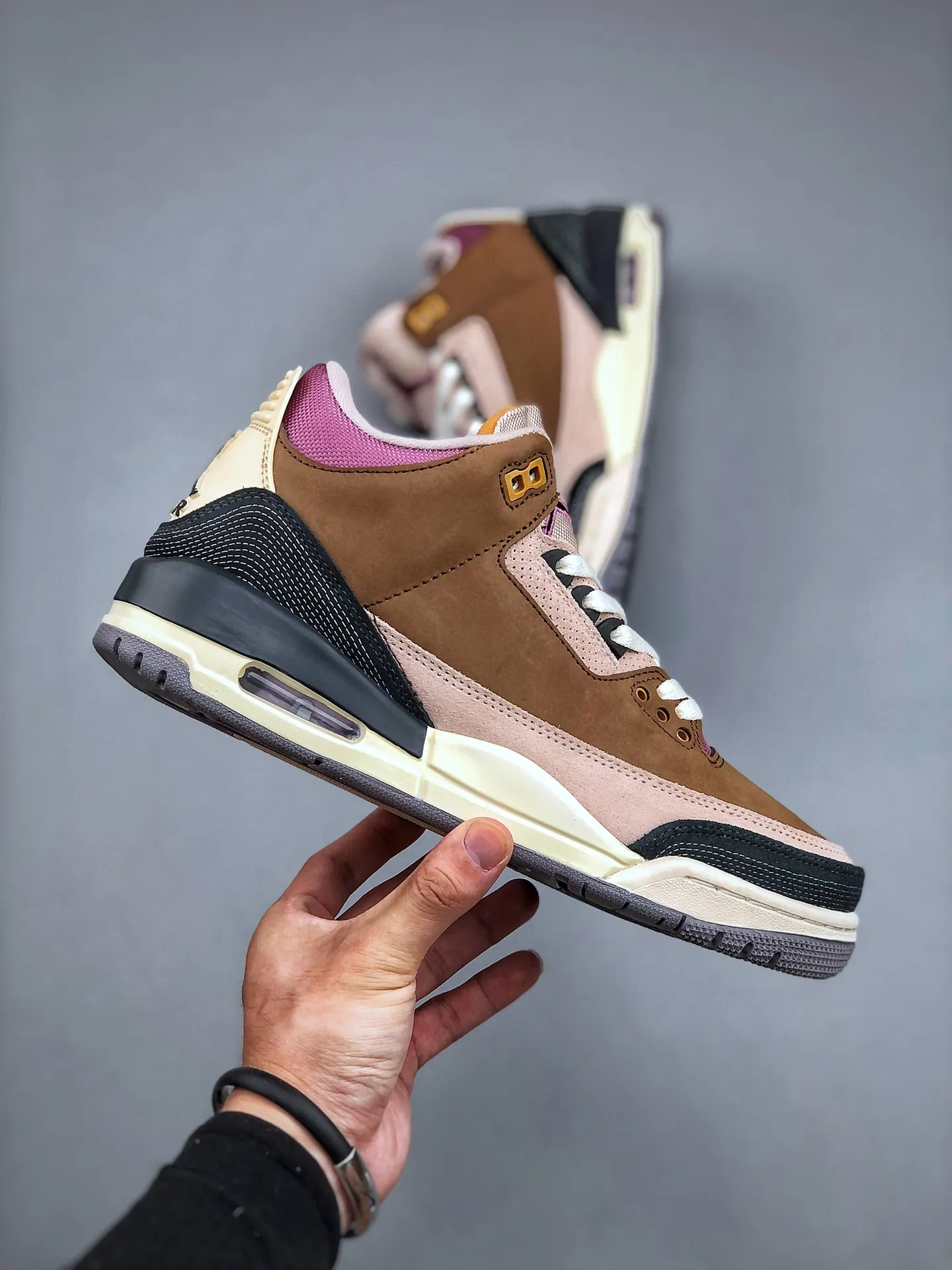 Air Jordan 3 Retro Brown Patchwork – High-Quality Rep Shoes, Men’s Replica Sneakers, Sizes 35.5-47 (Half Sizes Available Original 1177