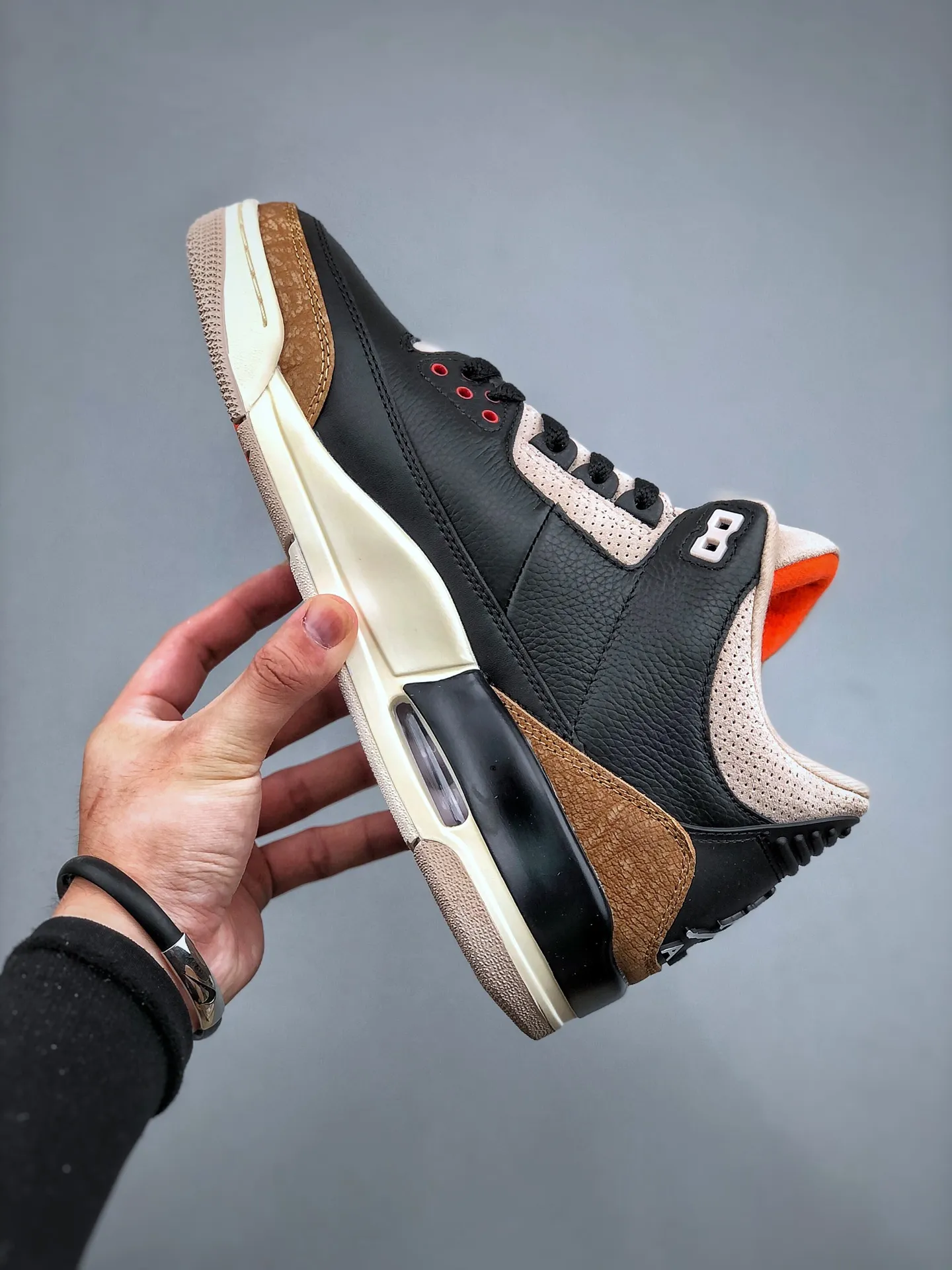 Seasonal Air Jordan 3 Retro ‘Desert Elephant’ – Black Brown – Replica Sneakers – Basketball Shoes – Size 35.5-47.5 (Half Sizes Available 1175