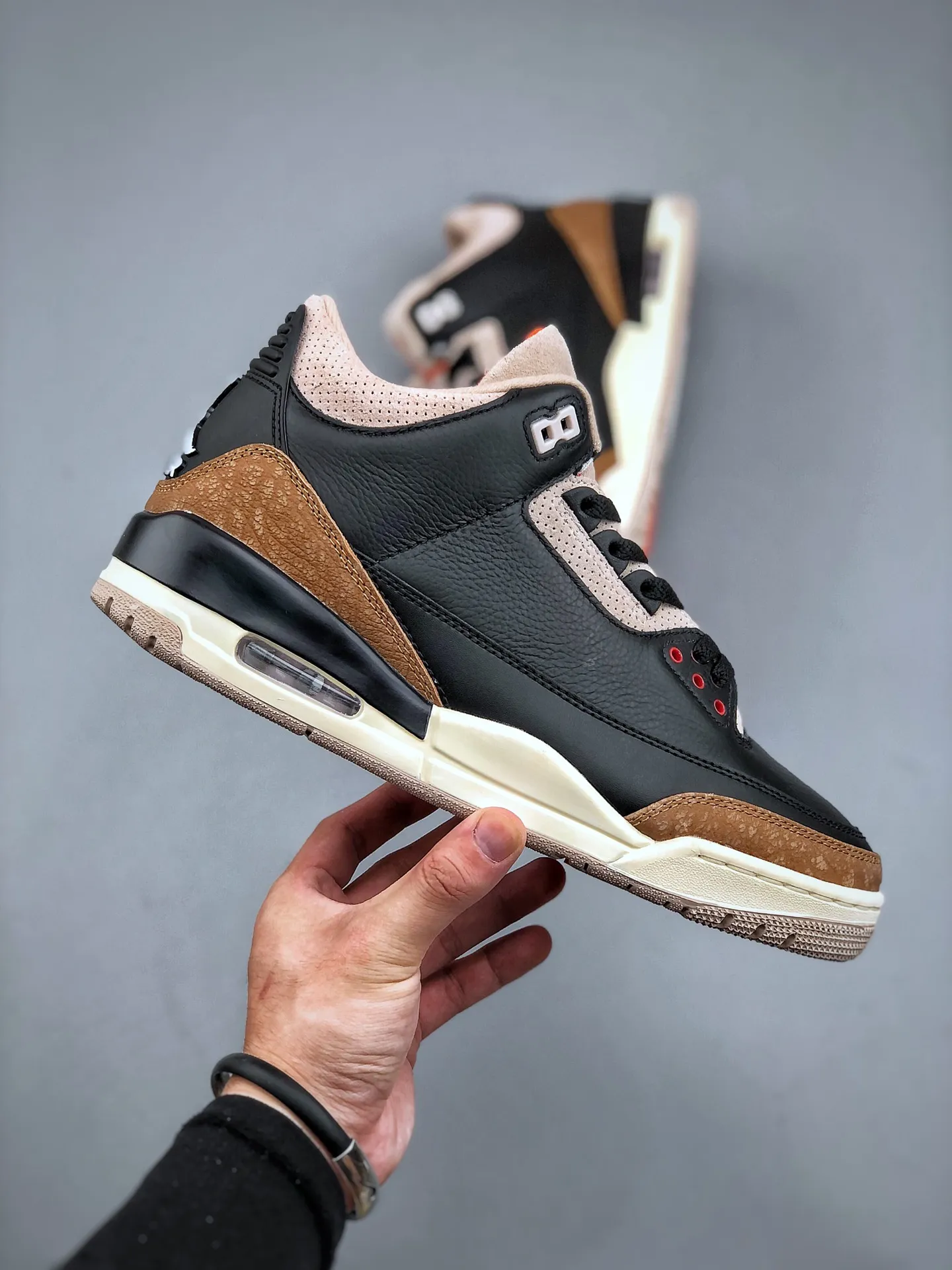 Seasonal Air Jordan 3 Retro ‘Desert Elephant’ – Black Brown – Replica Sneakers – Basketball Shoes – Size 35.5-47.5 (Half Sizes Available 1175