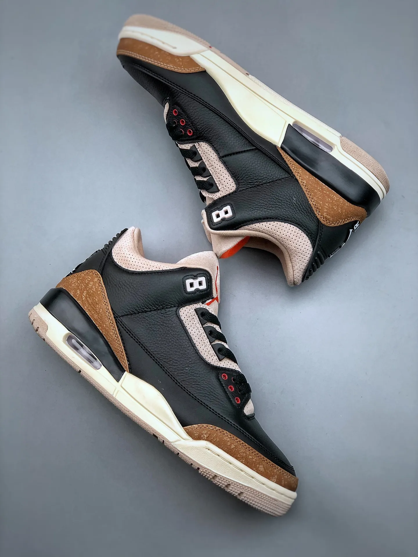Seasonal Air Jordan 3 Retro ‘Desert Elephant’ – Black Brown – Replica Sneakers – Basketball Shoes – Size 35.5-47.5 (Half Sizes Available 1175