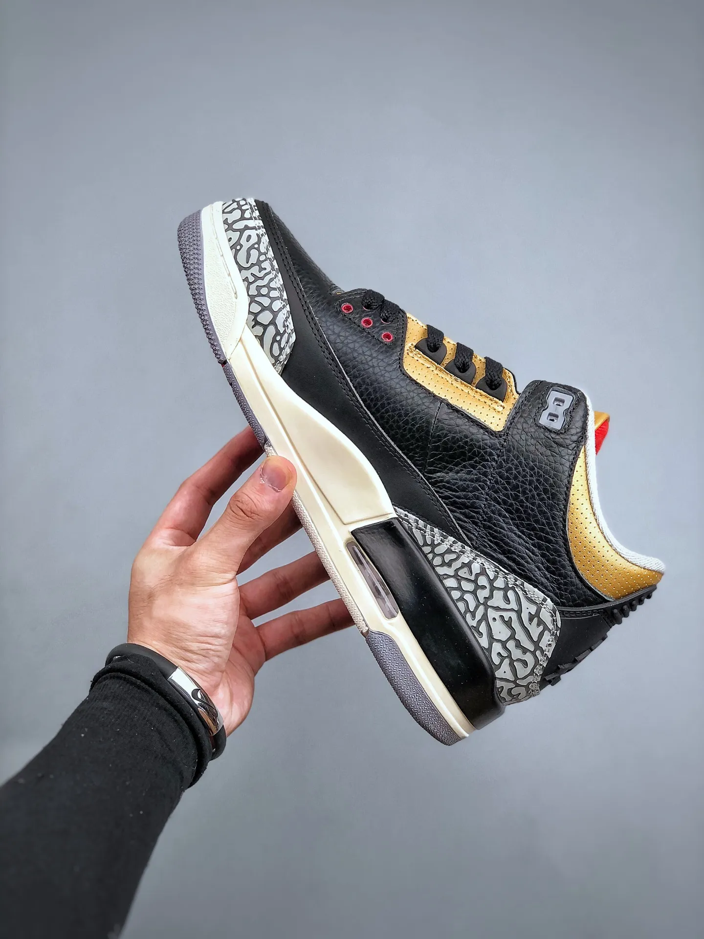 SportInspired Air Jordan 3 SE Denim “New Black Cement” – Black Gold,  Retro Style, Rep Shoes, Replica Sneakers, Sizes 40-47.5 (Half Sizes Available) – CK9246- 1178
