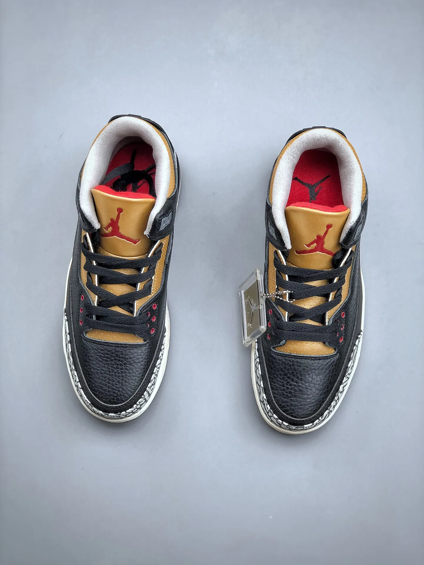 SportInspired Air Jordan 3 SE Denim “New Black Cement” – Black Gold,  Retro Style, Rep Shoes, Replica Sneakers, Sizes 40-47.5 (Half Sizes Available) – CK9246- 1178